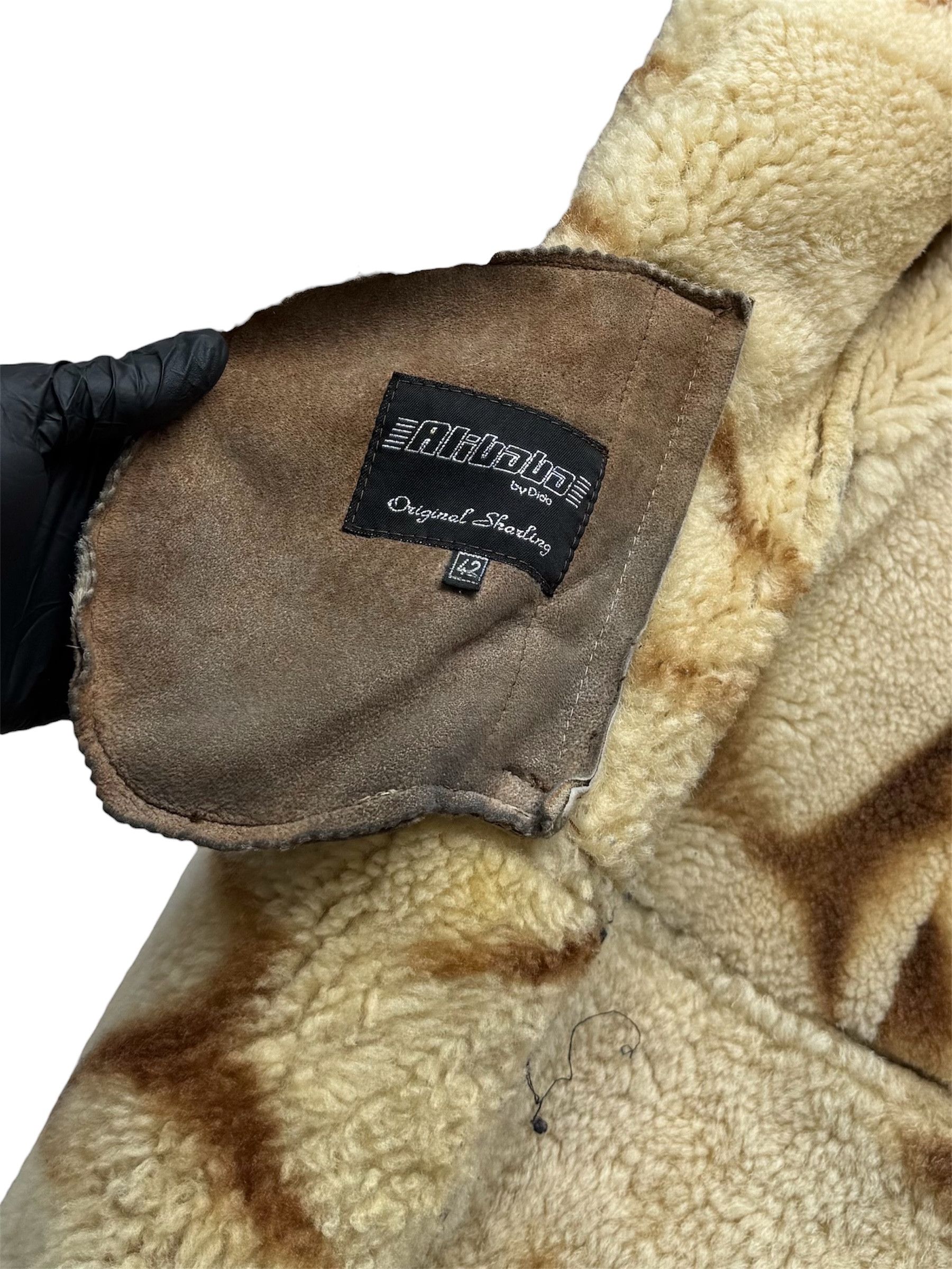 Vintage Real Sheepskin Coat From The 90's(V375) Size S / US 4 / IT 40 - 5 Thumbnail