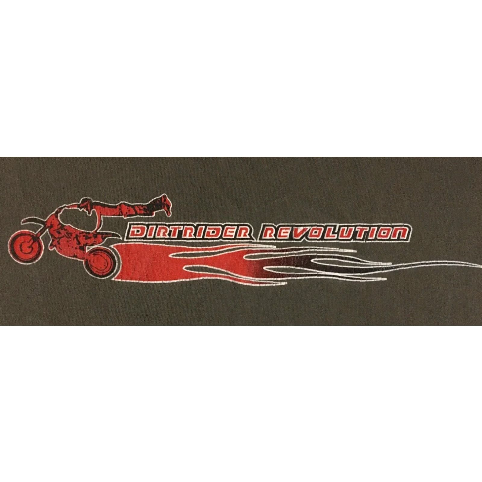 Vintage VINTAGE Dirtrider Revolution Motocross Flames Faded Shirt XL Gray 90s Skater Grunge USA MX Racing Dirt Bike Skate Single Stitch Mens T-Shirt Size US XL / EU 56 / 4 - 3 Thumbnail