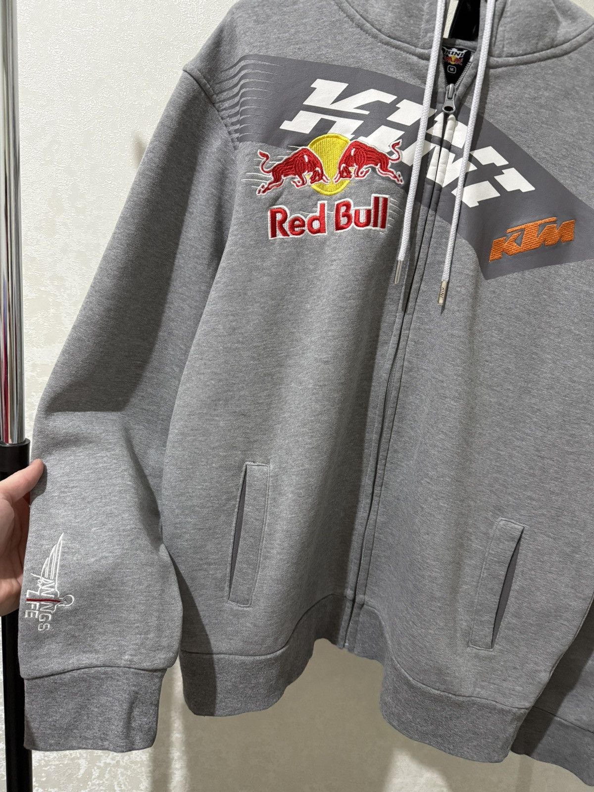 RED BULL KING RACING KTM ZIP HOODIE MOTORRAD JACKET HOODED