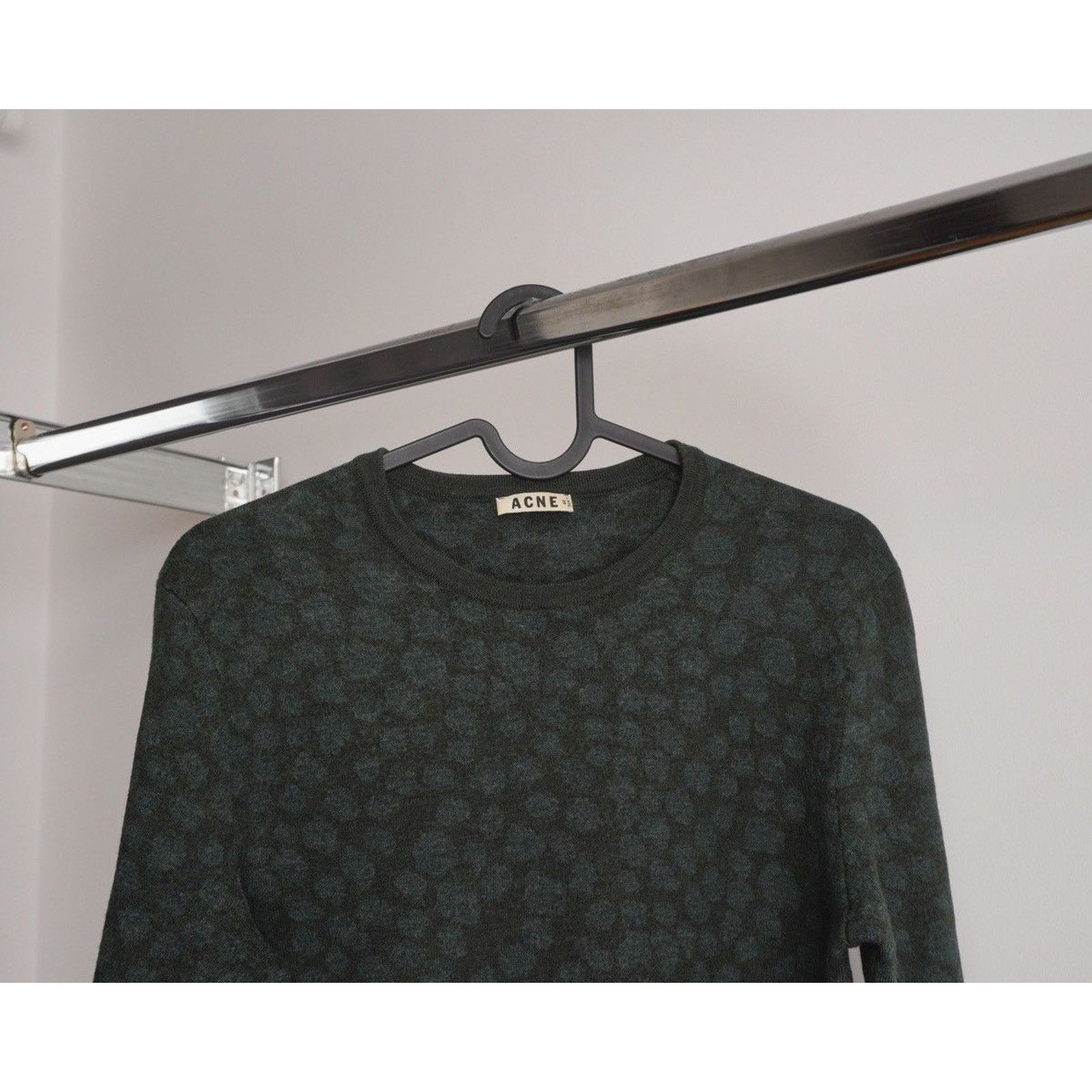 Acne Studios Acne studios dark green leo lana wool sweater Size S / US 4 / IT 40 - 3 Thumbnail