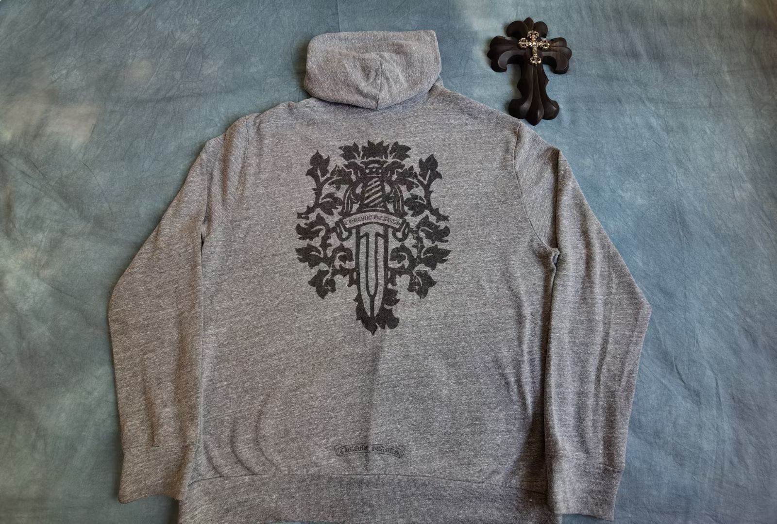 Chrome Hearts CHROME HEARTS FLORAL DAGGER ZIP UP HOODIE