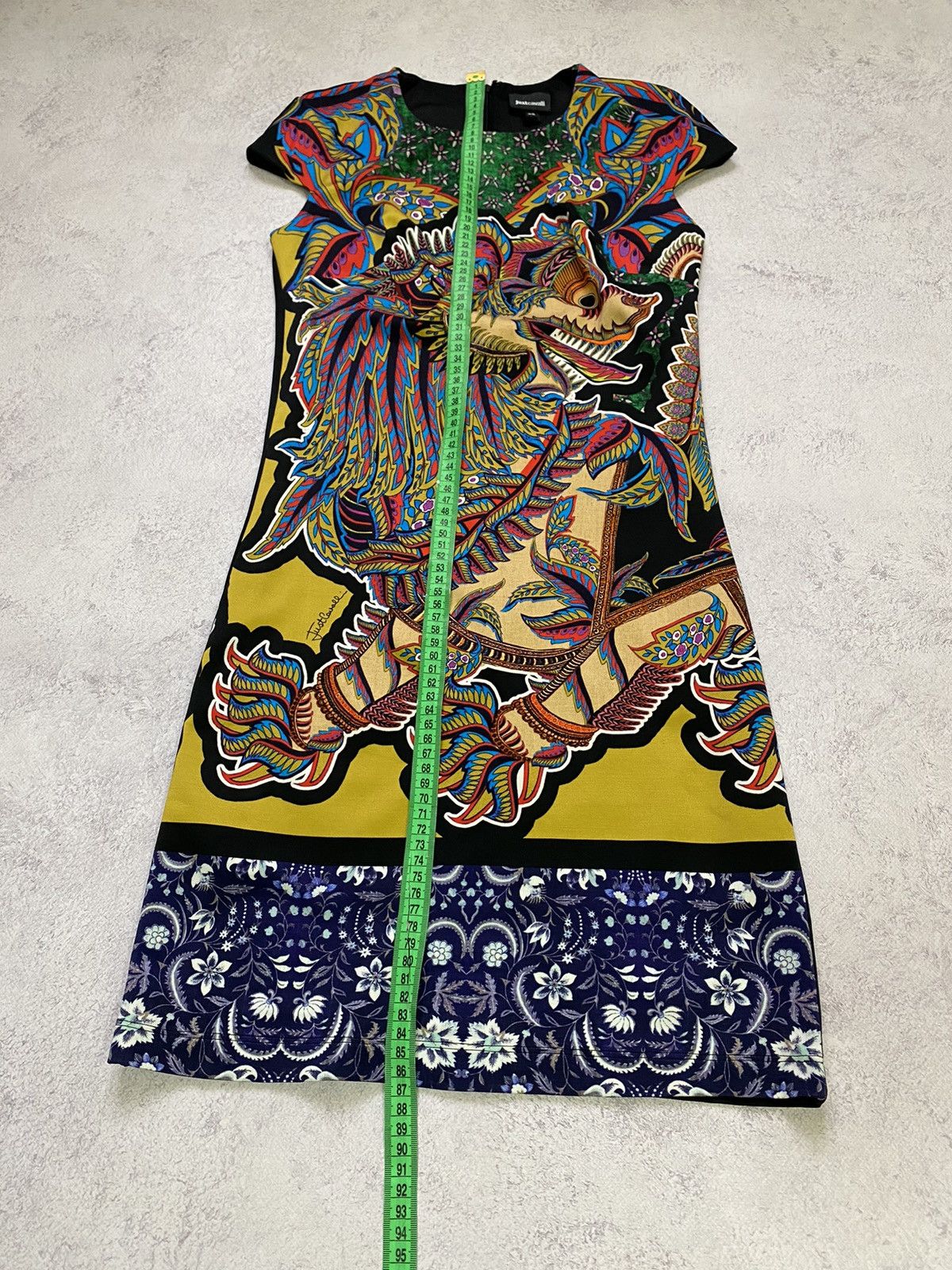 Roberto Cavalli Just Cavalli Multicolor Animal Print Mini Dress Size XS Size XS / US 0-2 / IT 36-38 - 14 Thumbnail