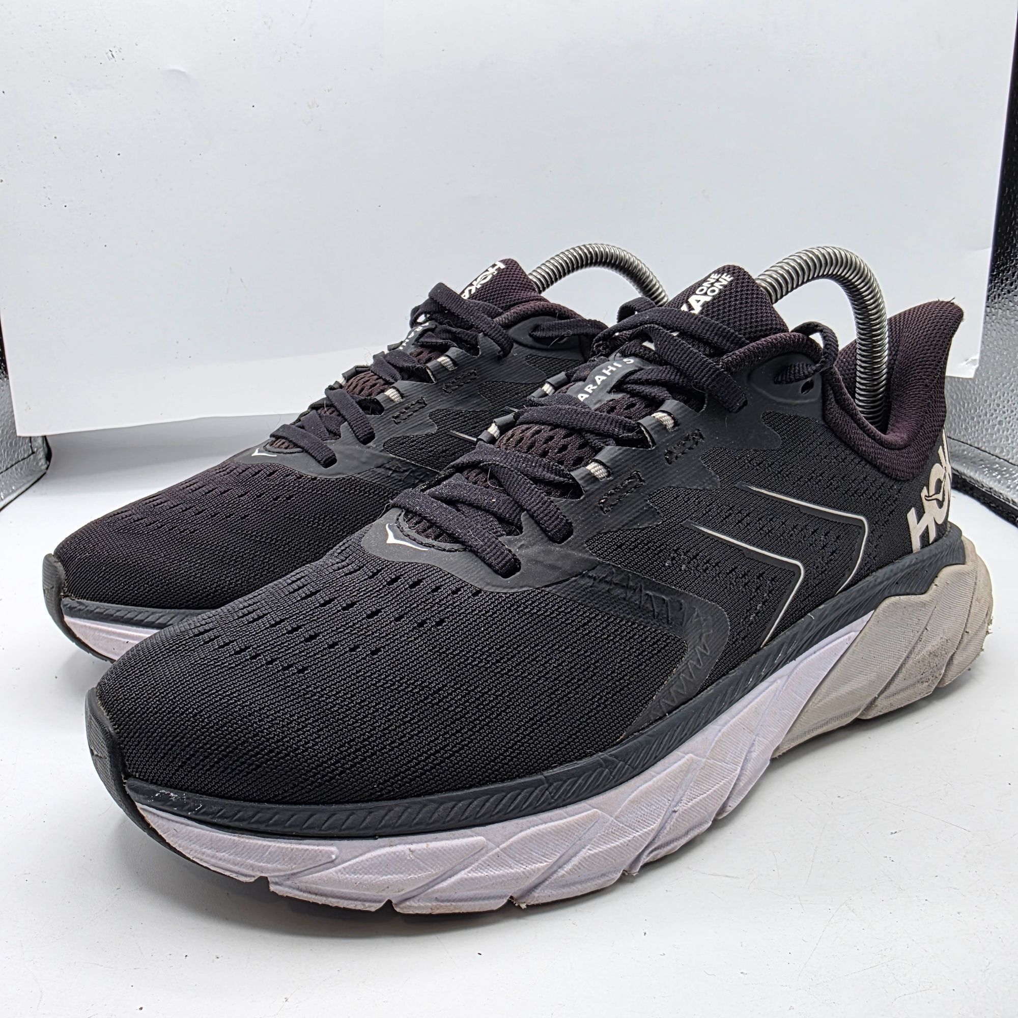 Hoka Hoka One One Arahi 5 Womens Running Shoes Size 9.5B Black Li Size US 9.5 / IT 39.5 - 3 Thumbnail