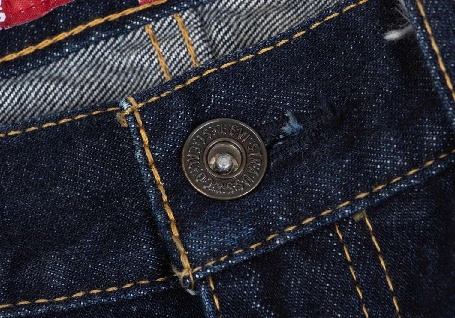 Junya Watanabe Denim with Leather Coin Pocket in Indigo Color Size US 30 / EU 46 - 10 Thumbnail