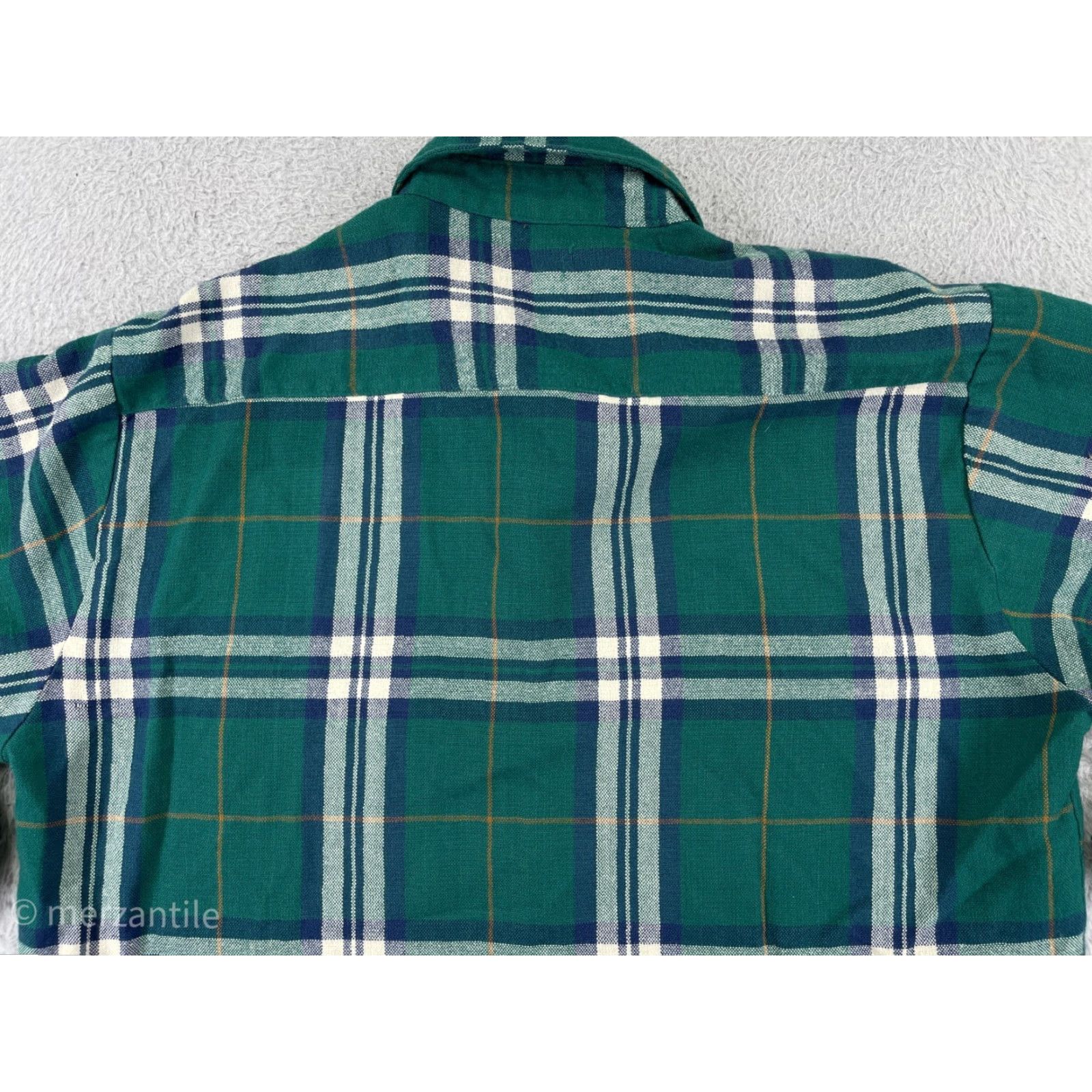 Vintage VINTAGE Claybrooke Shirt Mens Large Green Plaid 100% Acrylic Flannel Button Up Casual Workwear Fall Winter Green Mens Plaid Shirt Size US L / EU 52-54 / 3 - 7 Thumbnail
