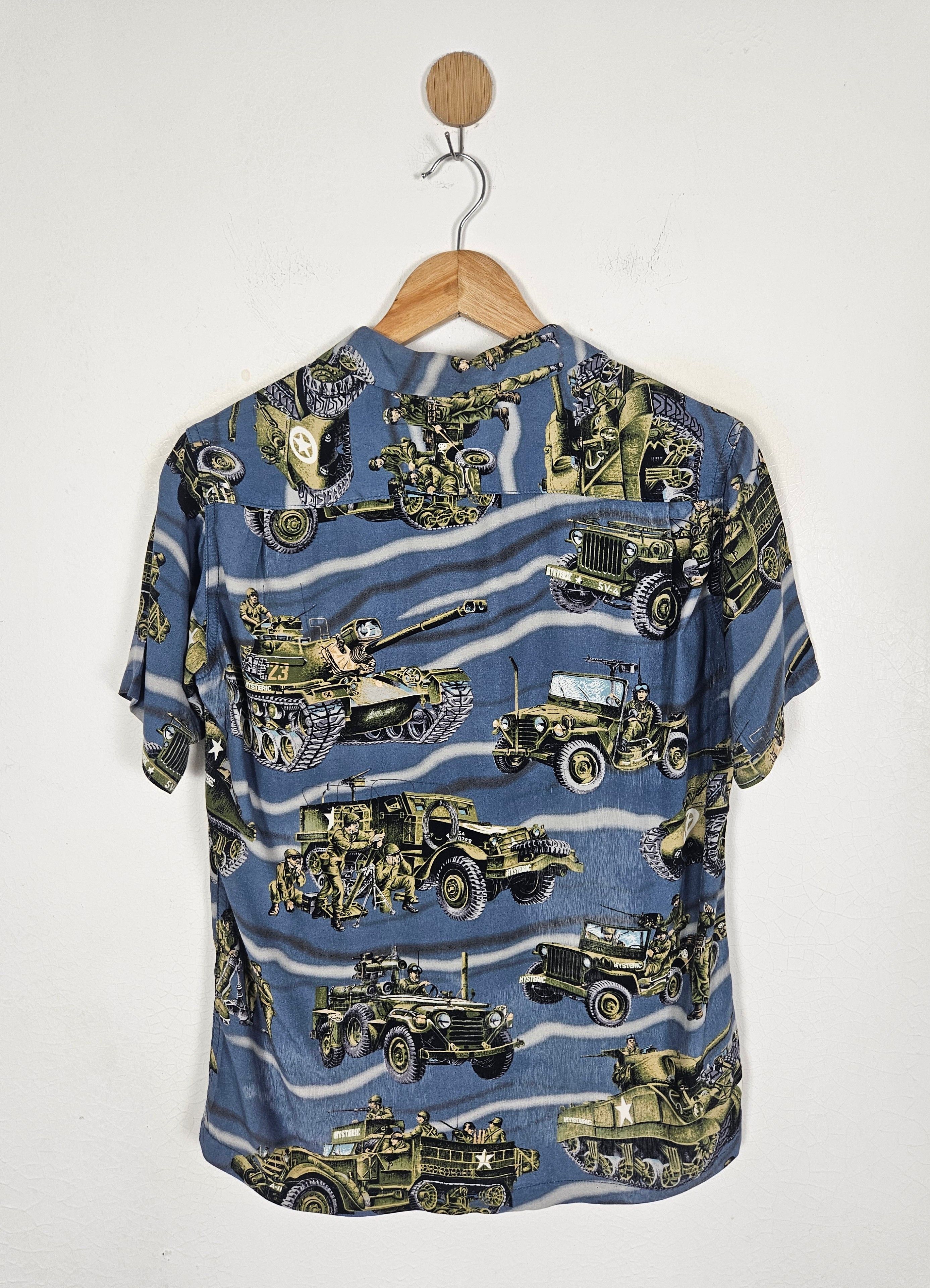 Hysteric Glamour Hysteric Glamour Army troop War Rayon Aloha Shirt Size US M / EU 48-50 / 2 - 2 Thumbnail