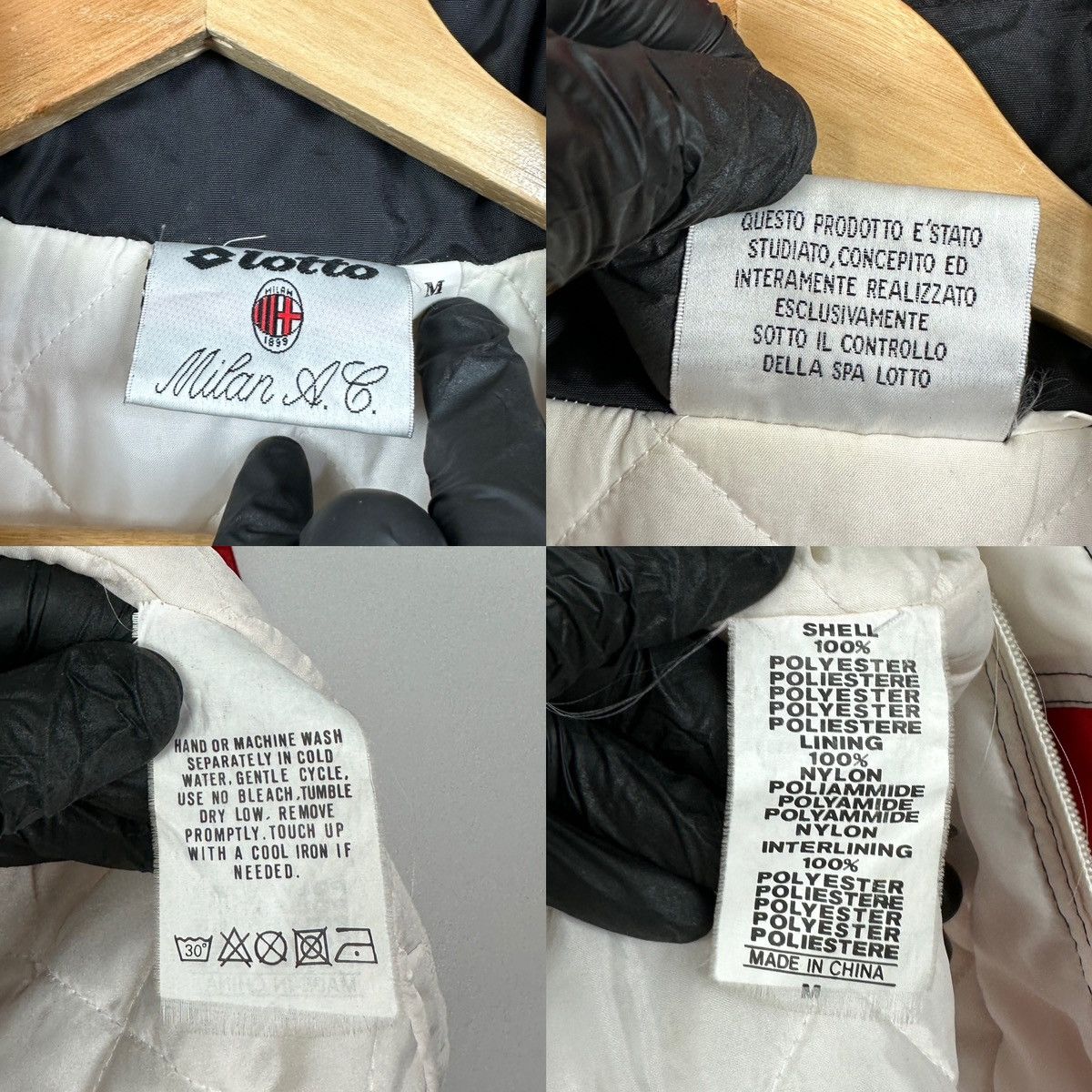 Lotto Sport 90s Vintage Lotto AC Milan Soccer Parka Coat Jacket Size US M / EU 48-50 / 2 - 24 Thumbnail