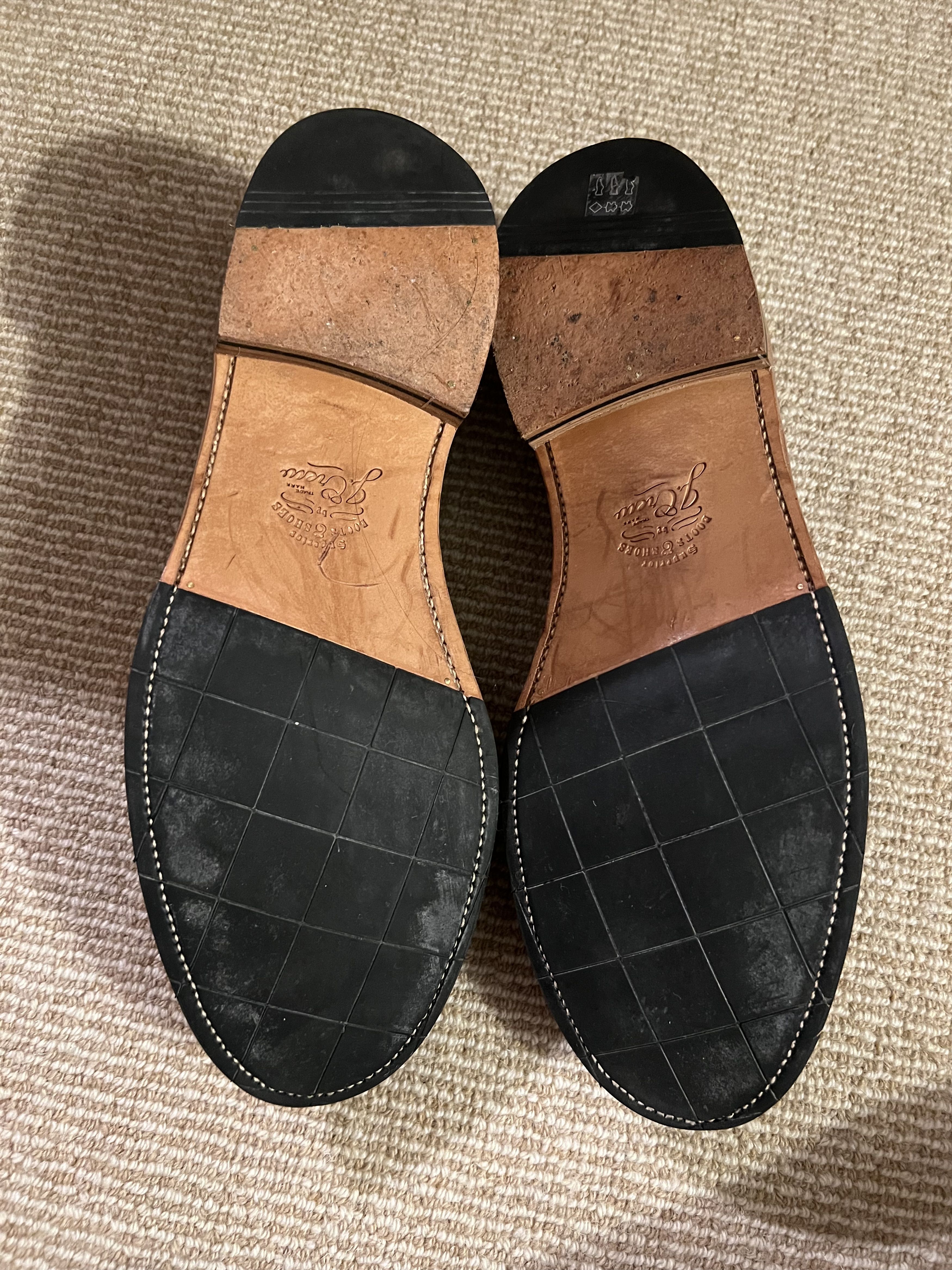 J.Crew Oar Stripe Italian Leather Derbys Size US 12 / EU 45 - 6 Thumbnail