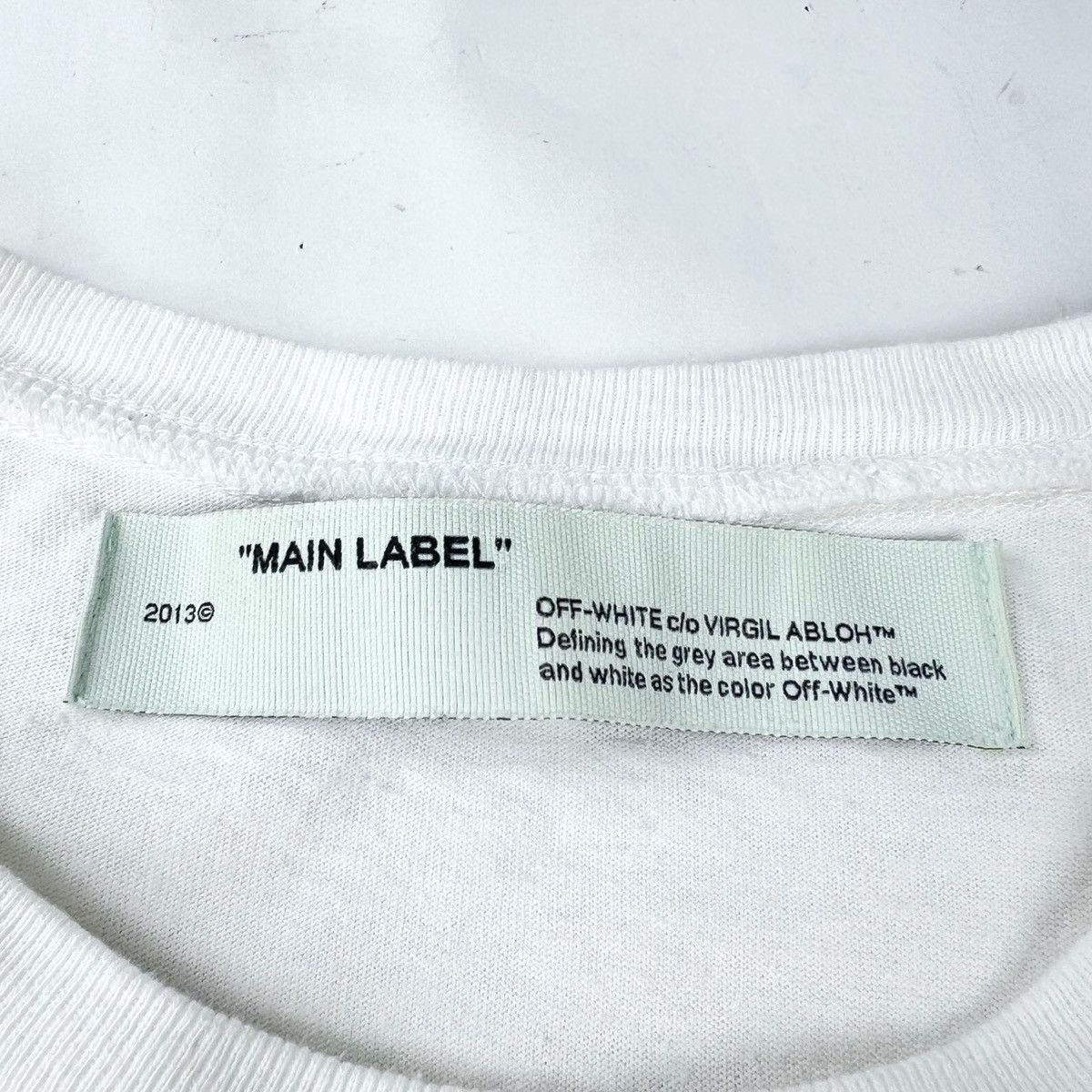 Off-White Airport Tape Arrows White Long Sleeve T Shirt