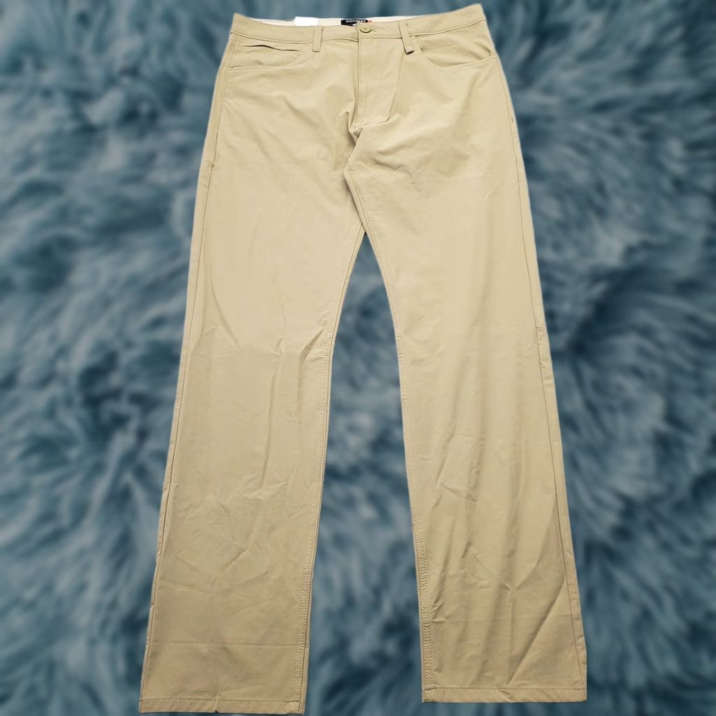 Dockers DOCKERS Mens Pants 34x34 Tan Straight Fit Hiking Casual Travel Outdoor Pockets Mens Size 34 Size US 34 / EU 50 - 1 Thumbnail
