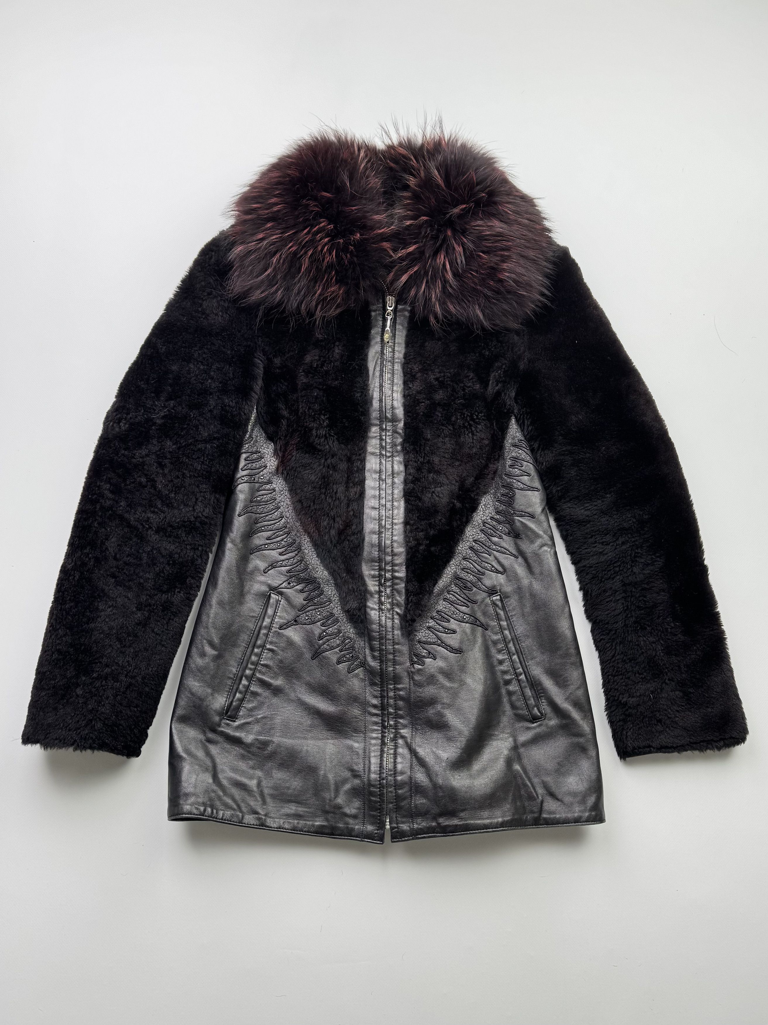 Vintage Vintage Real Sheepskin Jacket B384(V78)E2 Size XS / US 0-2 / IT 36-38 - 1 Thumbnail