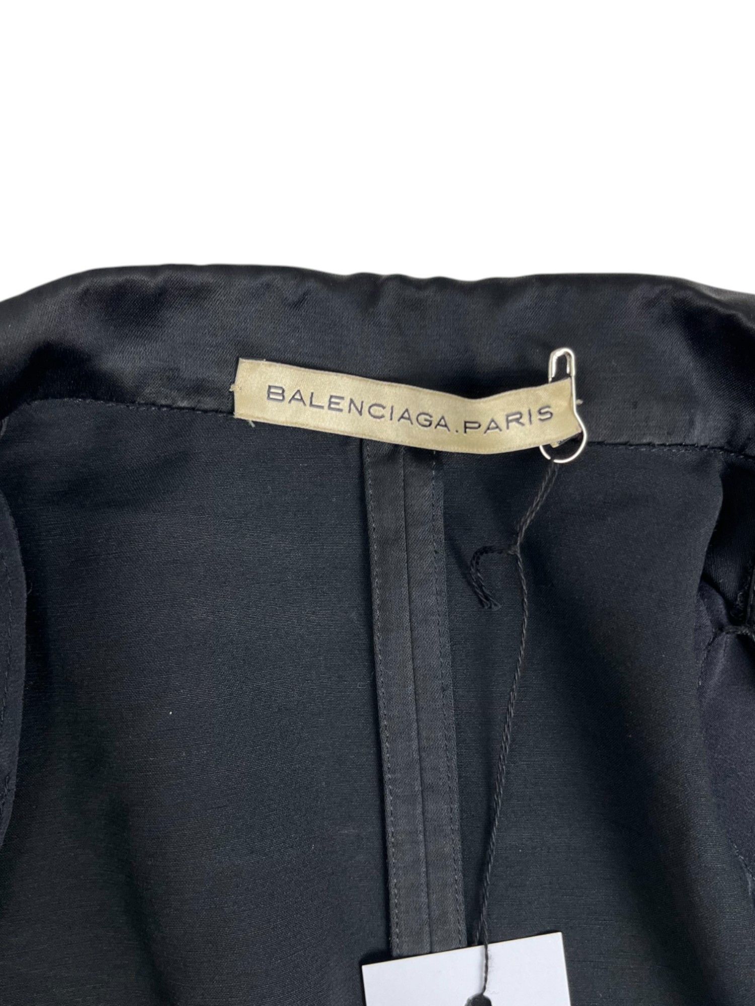 Balenciaga by Nicolas Ghesquière S/S 2006 Black Viscosa Blazer Size M / US 6-8 / IT 42-44 - 8 Thumbnail