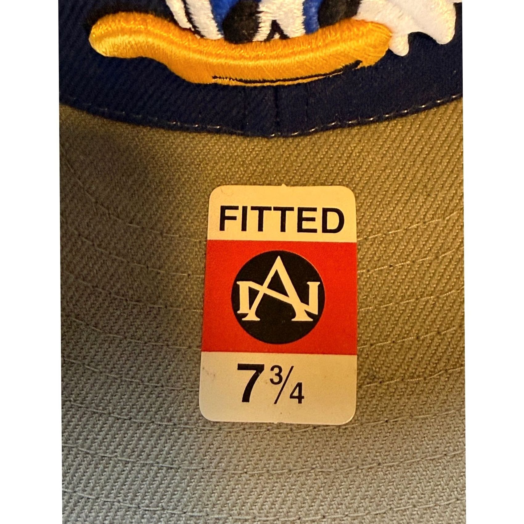 American Needle American Needle Hat Mens 7 3/4 Navy Gray Donald Duck Fitted Baseball Cap Disney NPB Marine Blue Grey Two-Tone Bill Mens Size ONE SIZE - 3 Thumbnail