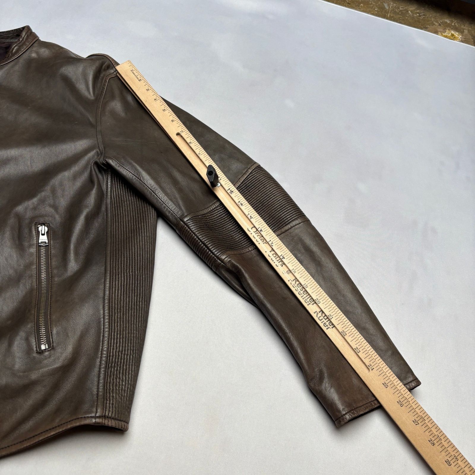 Theory Theory Jett Tomlin Leather Moto Jacket Men's XL Biker Size US XL / EU 56 / 4 - 7 Thumbnail