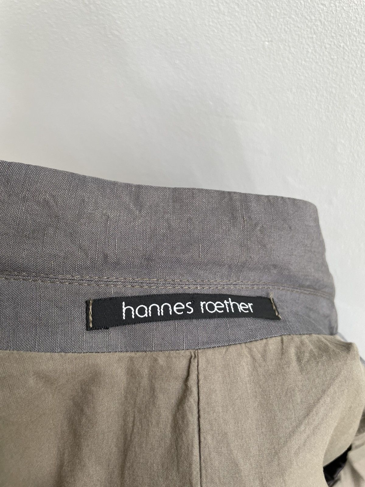 hannes roether Hannes Roether Silk Linen Blazer Coat Three Button Size M / US 6-8 / IT 42-44 - 16 Thumbnail