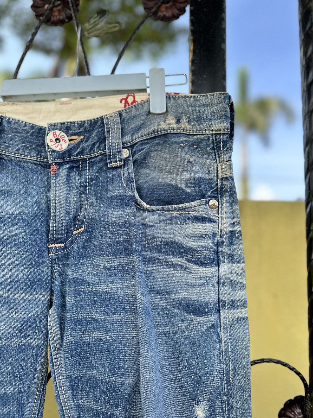 If Six Was Nine Vintage Edwin Surf Board Blue Trip Bootcut . Size US 33 - 3 Thumbnail