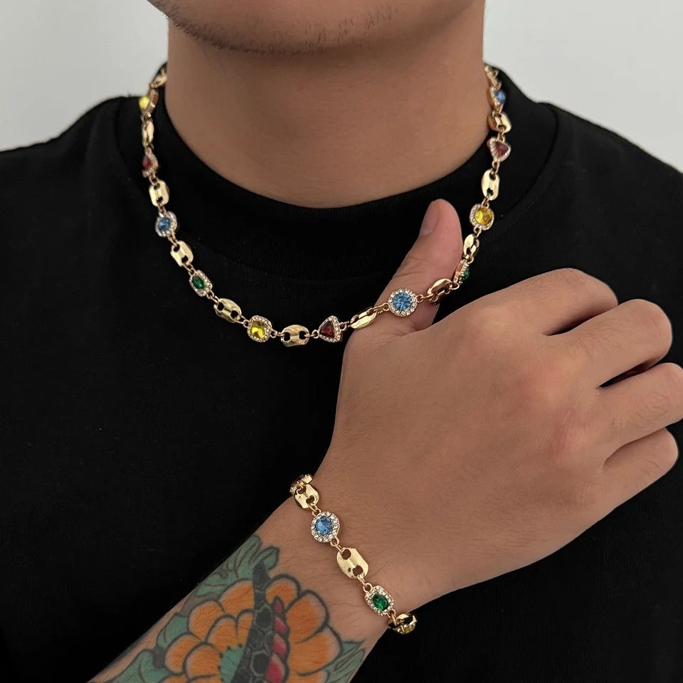 Jewelry Salircon Trendy Exquisite Rhinestone Choker Size ONE SIZE - 1 Thumbnail