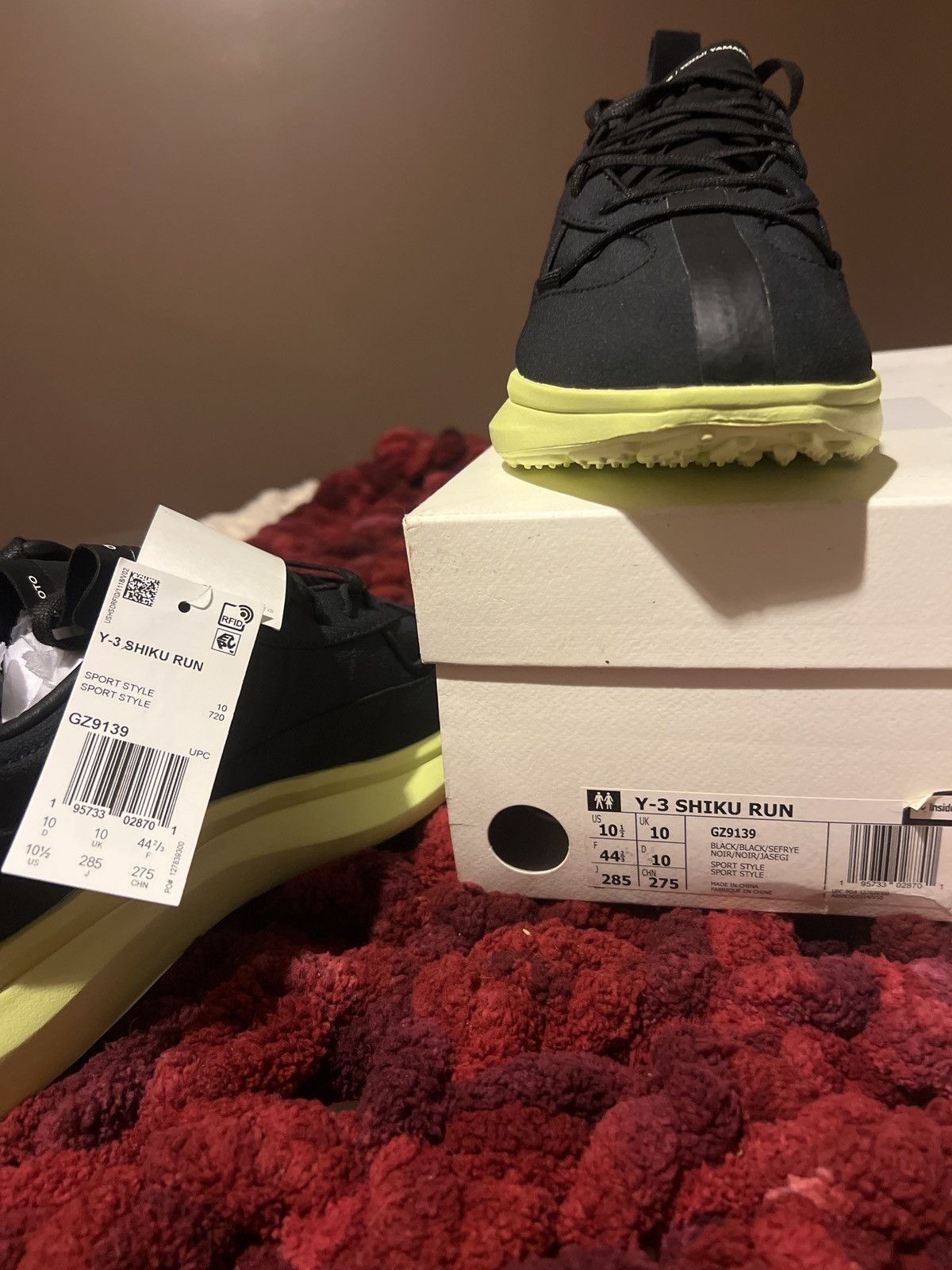 Adidas × Y-3 × Yohji Yamamoto Adidas Y-3 Shiku Run 'Black Frozen Yellow Size US 10.5 / EU 43-44 - 5 Thumbnail
