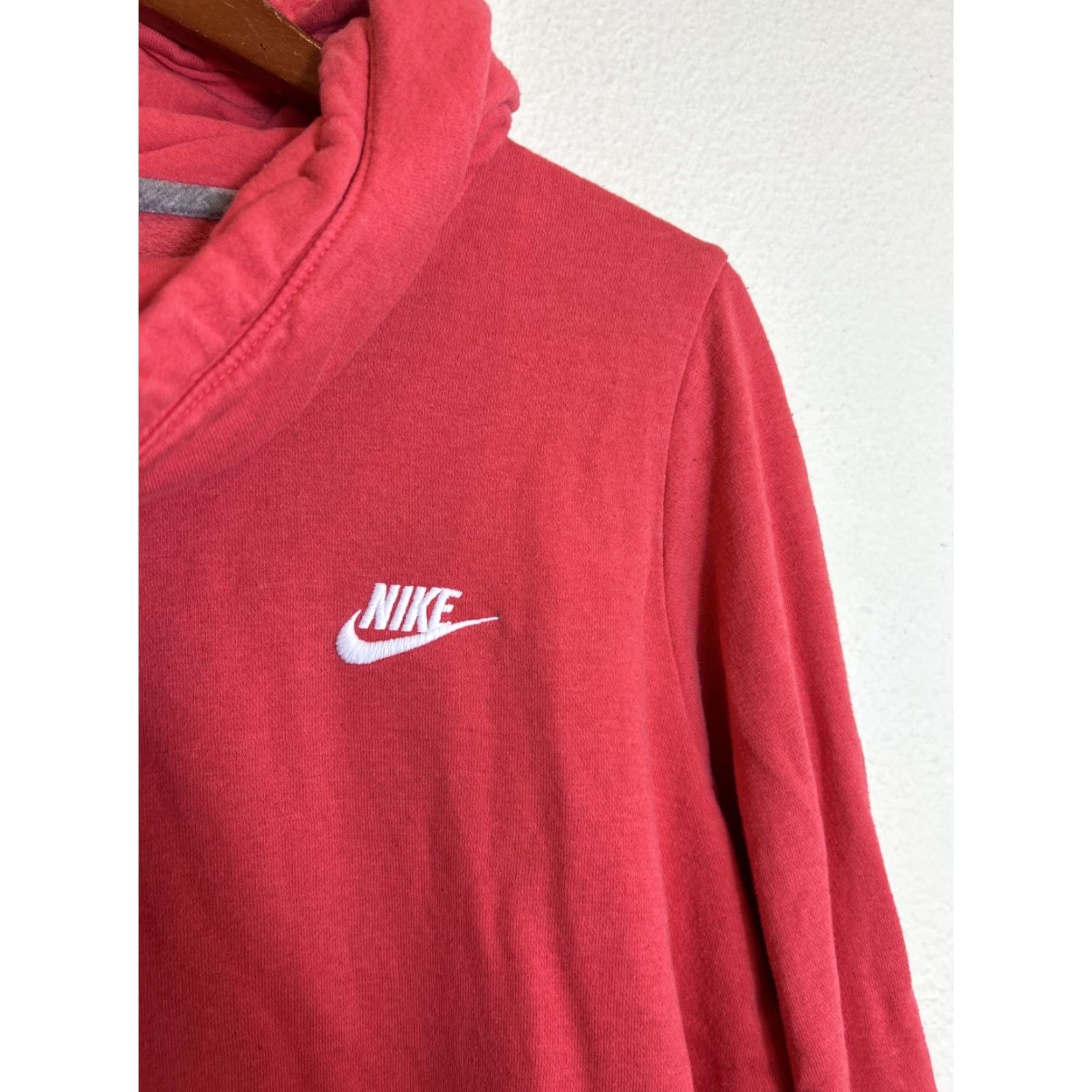 Nike Nike Hoodie Women’s Size Large Orange/Coral Funnel Neck Pullover 803636-850 Size L / US 10 / IT 46 - 4 Thumbnail