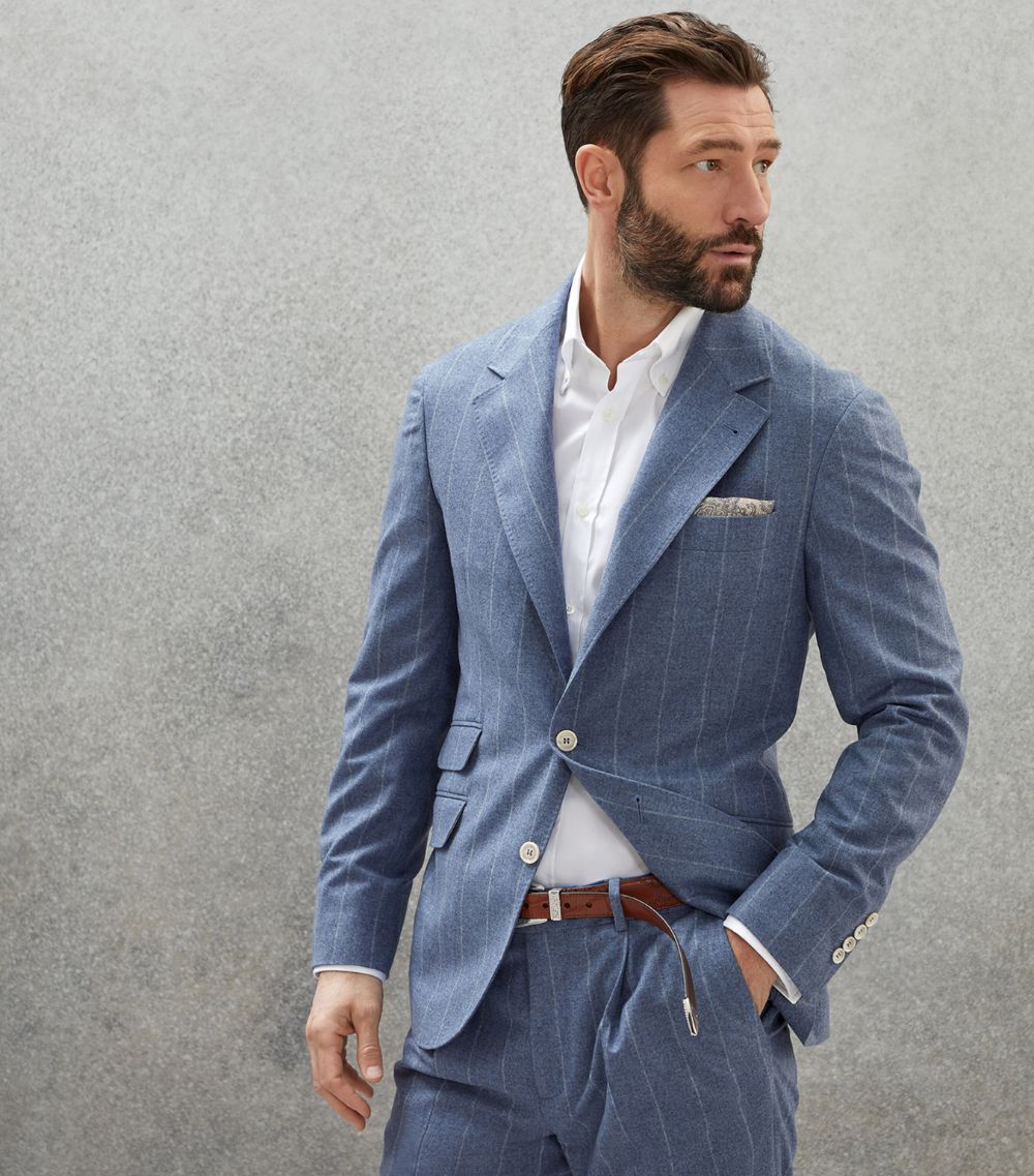 Brunello Cucinelli Jacket in Blue Size US L / EU 52-54 / 3 - 1 Thumbnail