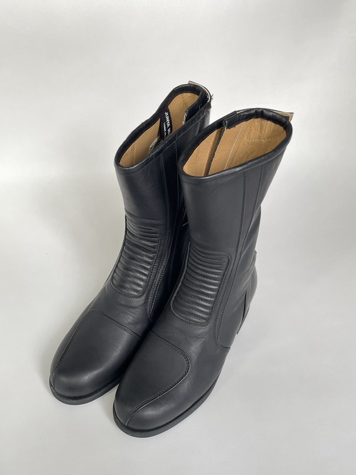 Comme des Garcons Black Leather Motorcycle Boots Size US 7 / IT 37 - 9 Thumbnail