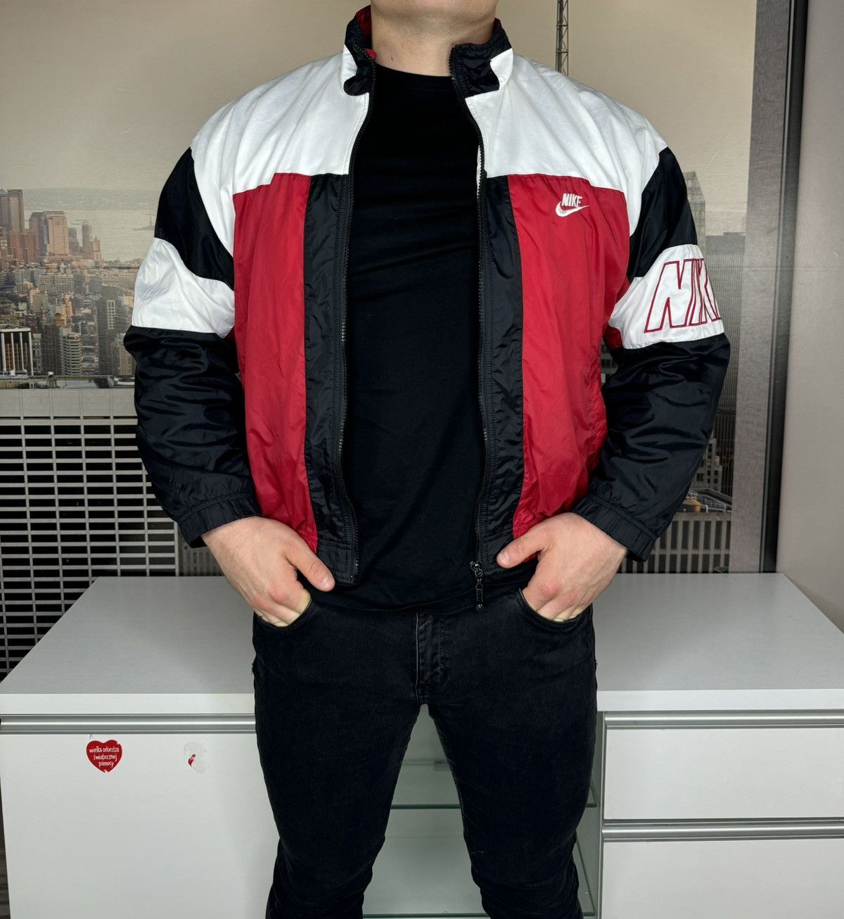 Nike × Vintage Vintage Nike 90s Windbreaker Jacket Size US S / EU 44-46 / 1 - 4 Thumbnail
