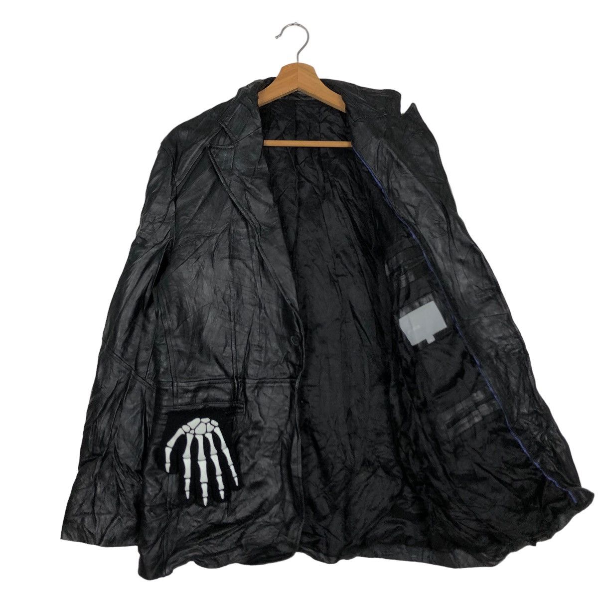 Issey Miyake 🔥Rare Licorice Genuine Leather Jacket Issey Miyake Size US L / EU 52-54 / 3 - 9 Thumbnail