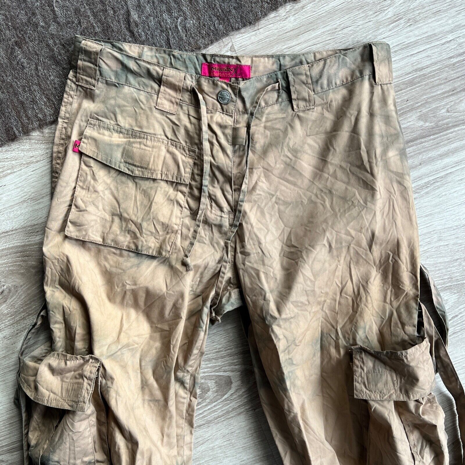Vintage Million X Y2K Cargo Cotton Bondage Cargo Pants 8914AC Size 28" / US 6 / IT 42 - 3 Thumbnail