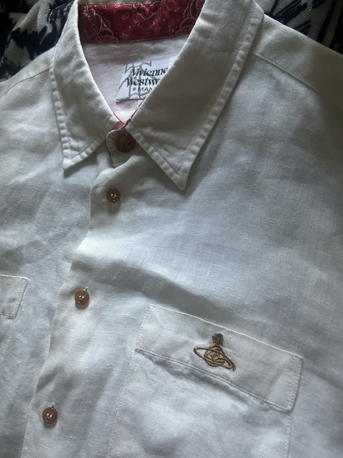 Vivienne Westwood Vivienne Westwood red collar button up shirt Size US M / EU 48-50 / 2 - 2 Thumbnail