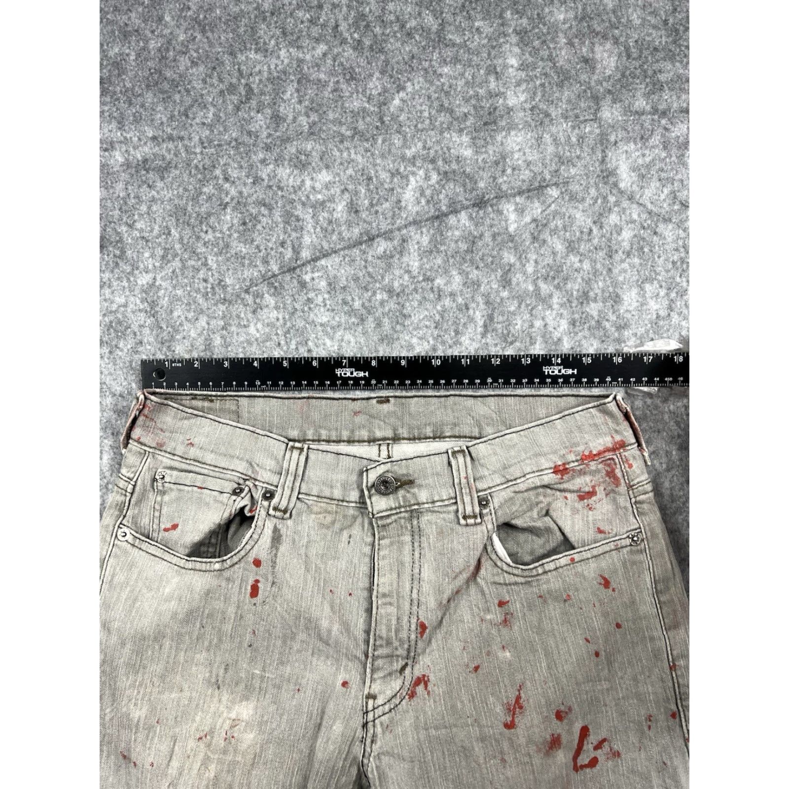 Levi's Levi's 511 Jeans Regular Light Gray 34x32 Denim 5-Pocket Straight Mens Pants Midwest USA Vintage: No Size US 34 / EU 50 - 5 Thumbnail