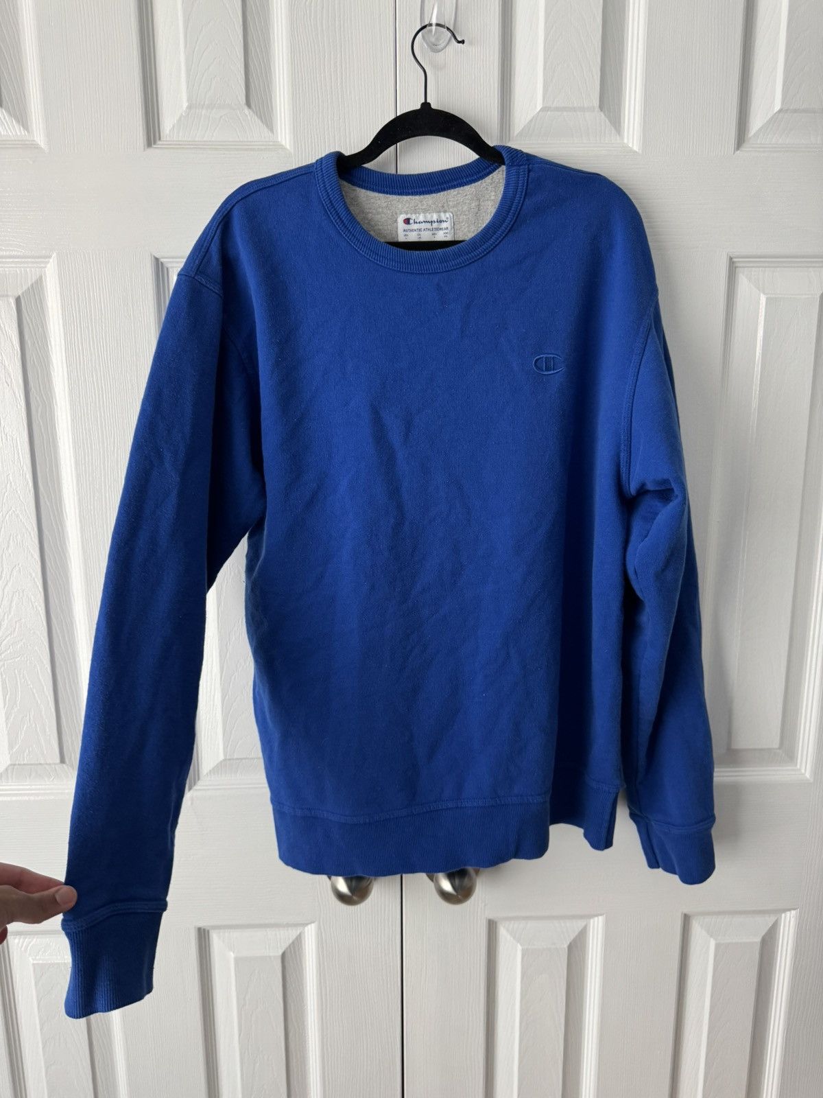 Champion Champion Cobalt Blue Crewneck Sweatshirt L Size US L / EU 52-54 / 3 - 1 Thumbnail