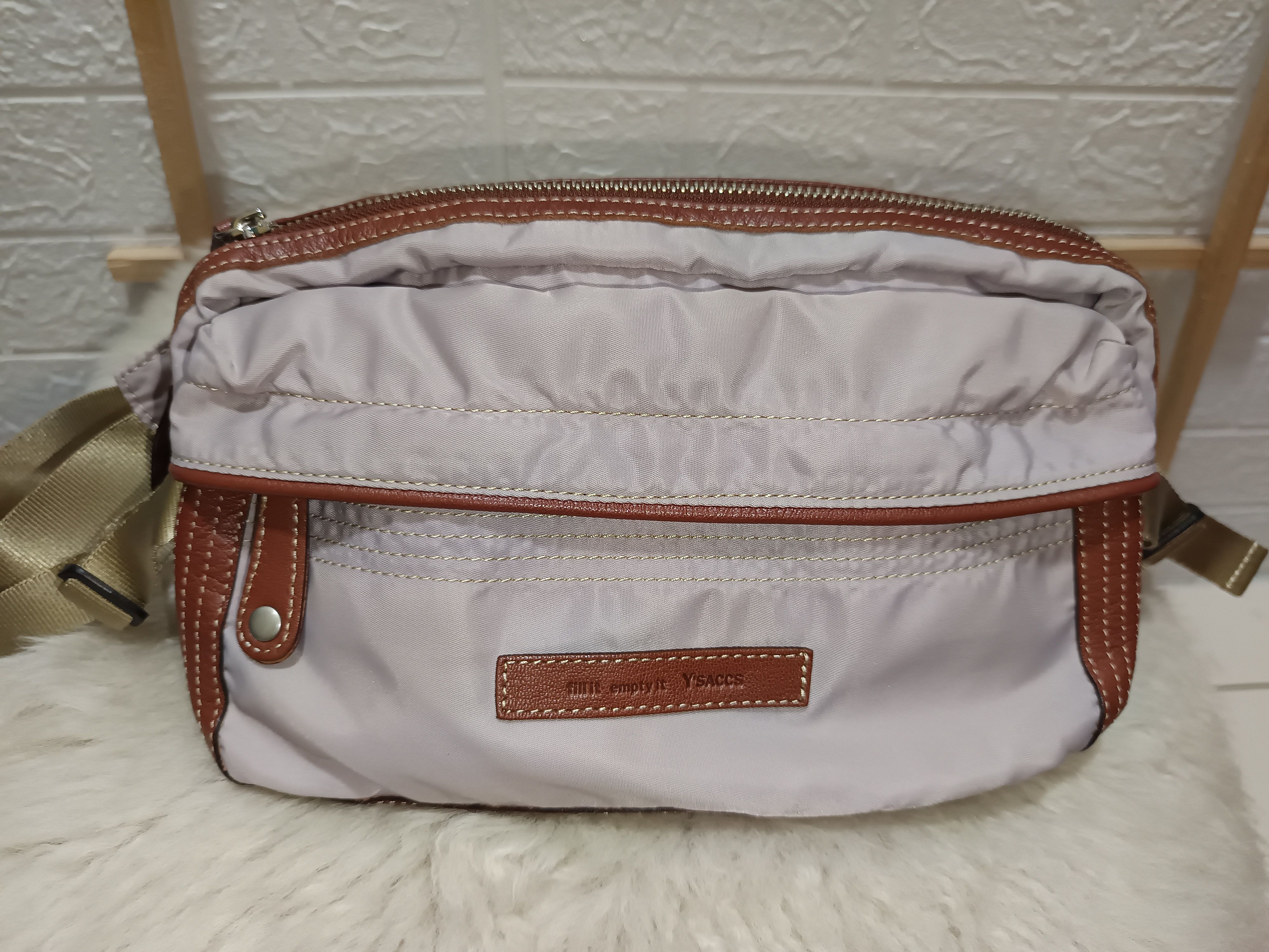 Y's × Yohji Yamamoto Waist bag leather trim Size ONE SIZE - 1 Thumbnail