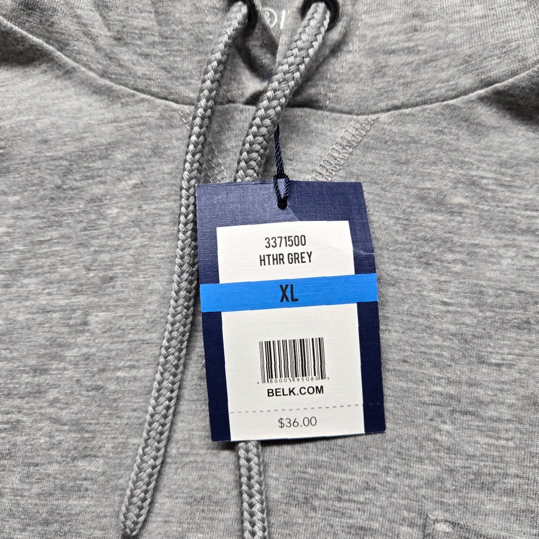 Vintage Crown & Ivy Hoodie Men XL Gray Solid Fleece Hoodie Pocket Sweater Winter Pullover Size US XL / EU 56 / 4 - 3 Thumbnail