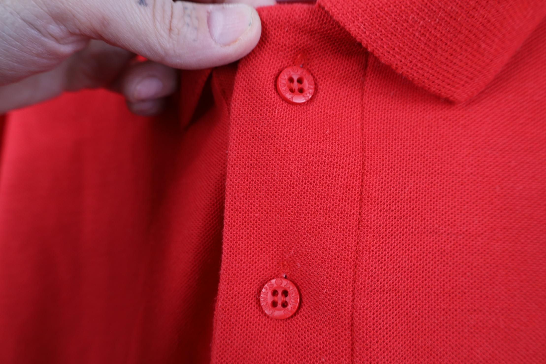 Levi's Vintage 80s Levis Spell Knit Collared Golf Polo Shirt Red Size US XL / EU 56 / 4 - 5 Thumbnail