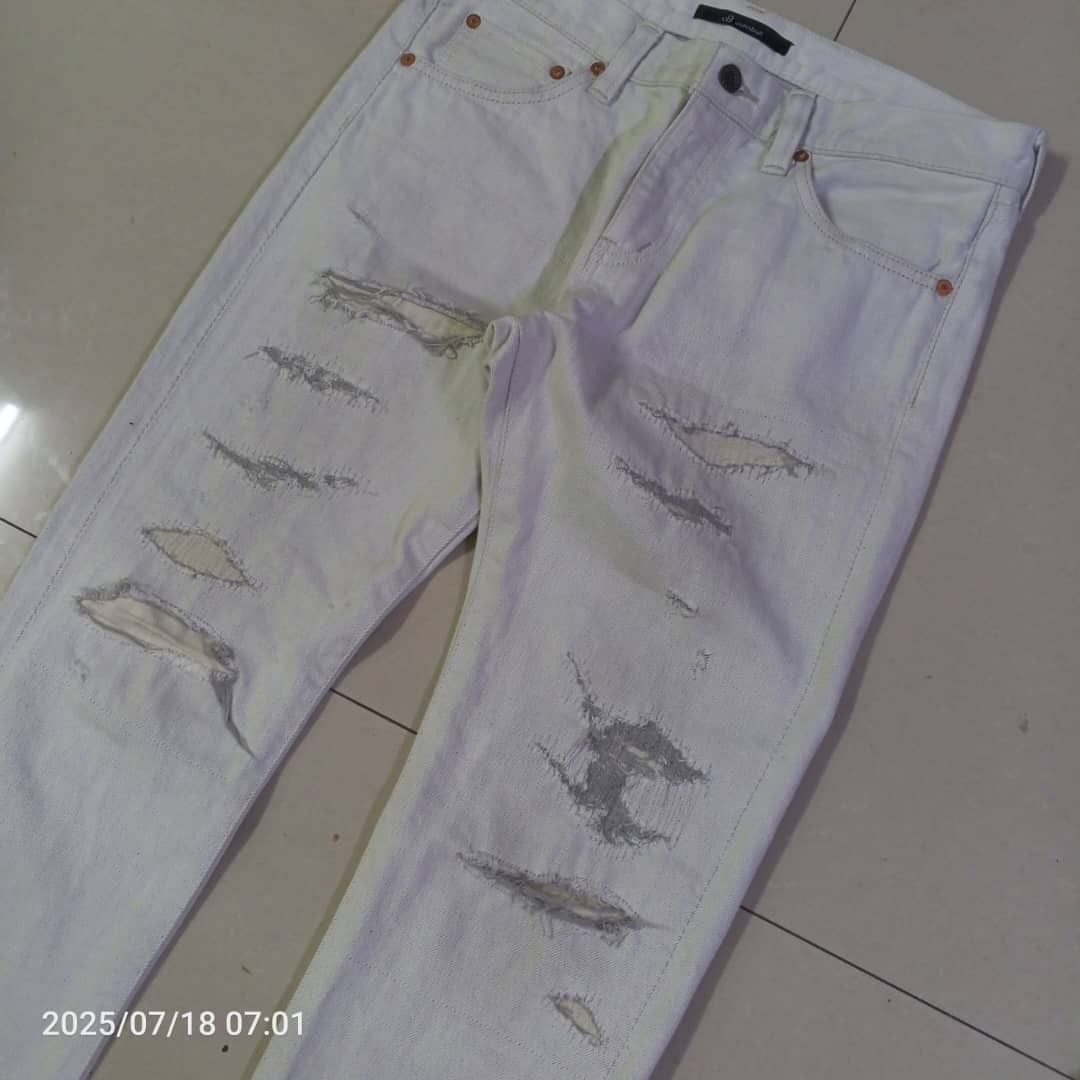 Johnbull Johnbull distressed selvedge jeans Size 31" - 2 Thumbnail