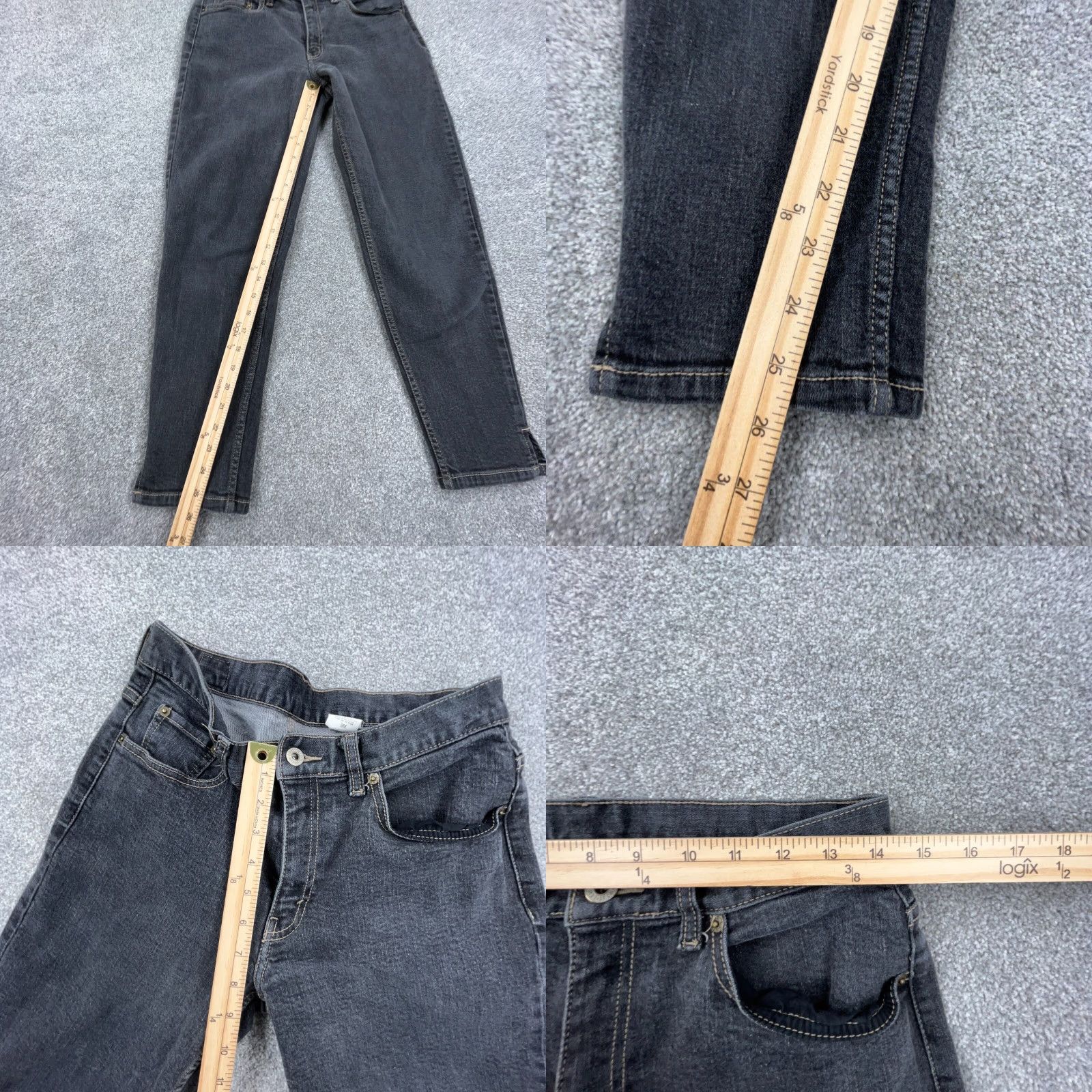 Levi's VINTAGE Levi's Jeans Women Size 8 Slim Straight Leg Black Wash 2000s Y2K Classic Size 30" / US 8 / IT 44 - 8 Thumbnail