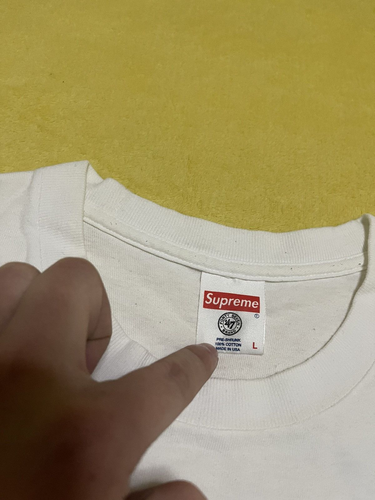 New York Yankees × Supreme Supreme yankees box logo tee white Size US L / EU 52-54 / 3 - 3 Thumbnail