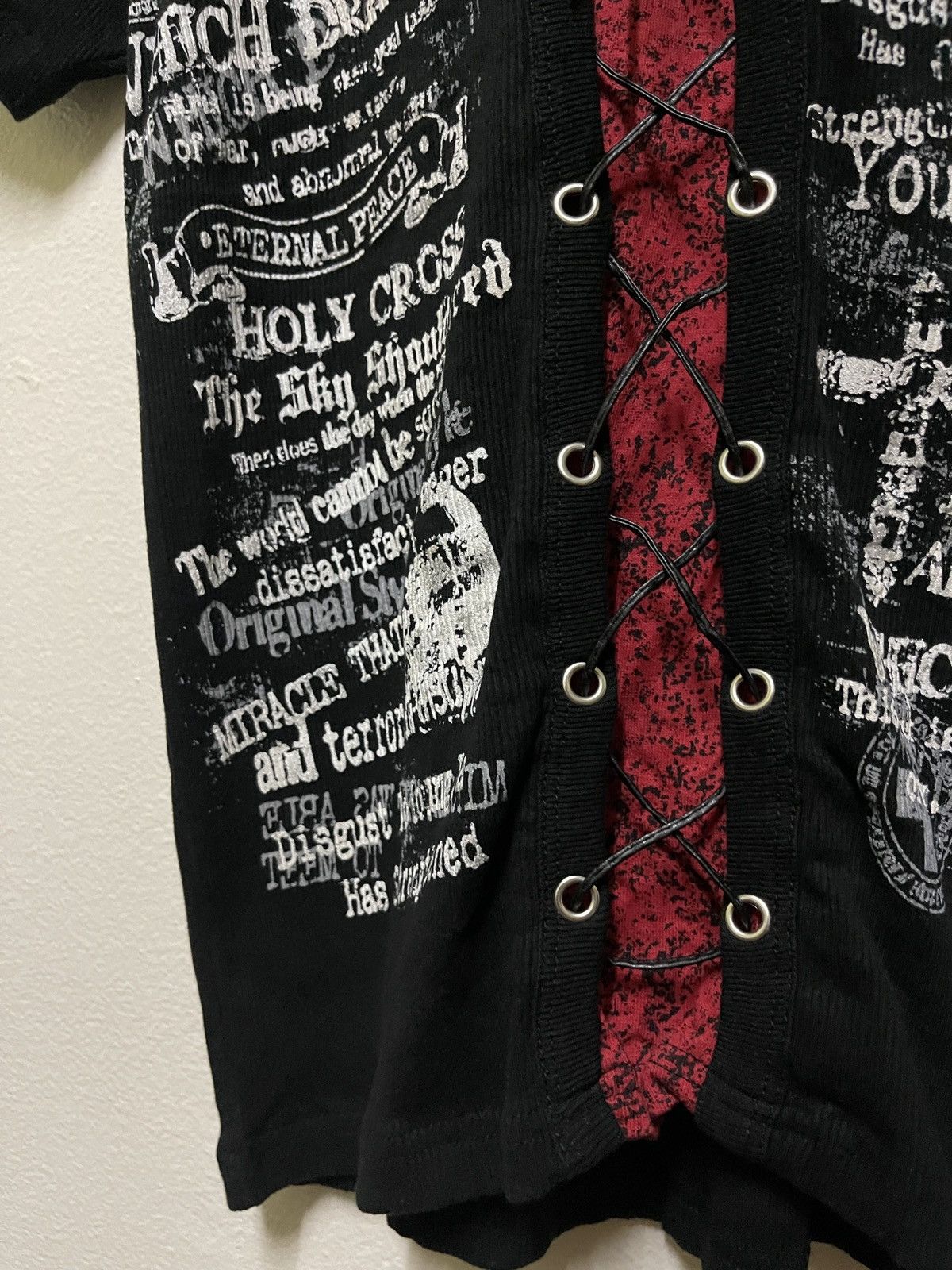 Japanese Brand Beaumere Lace Up Poem Punk T Shirt Size US L / EU 52-54 / 3 - 6 Thumbnail
