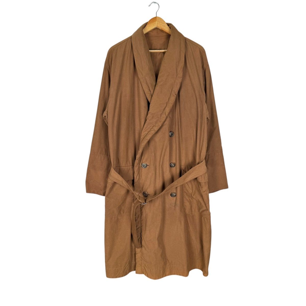Issey Miyake 🌟90s ISSEY MIYAKE DOUBLE BREASTED OVERCOAT JACKET Size M / US 6-8 / IT 42-44 - 2 Thumbnail