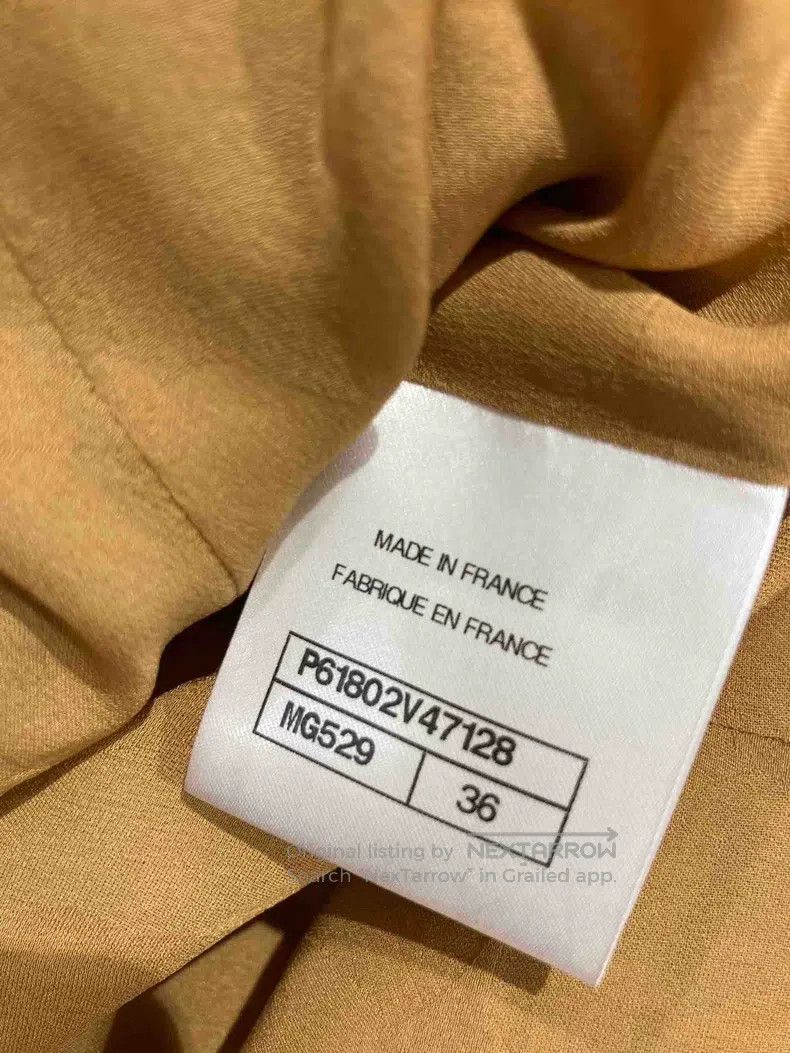 Chanel Chanel Egyptian gold-plated gold colour line V-neck glazed Size XS / US 0-2 / IT 36-38 - 4 Thumbnail