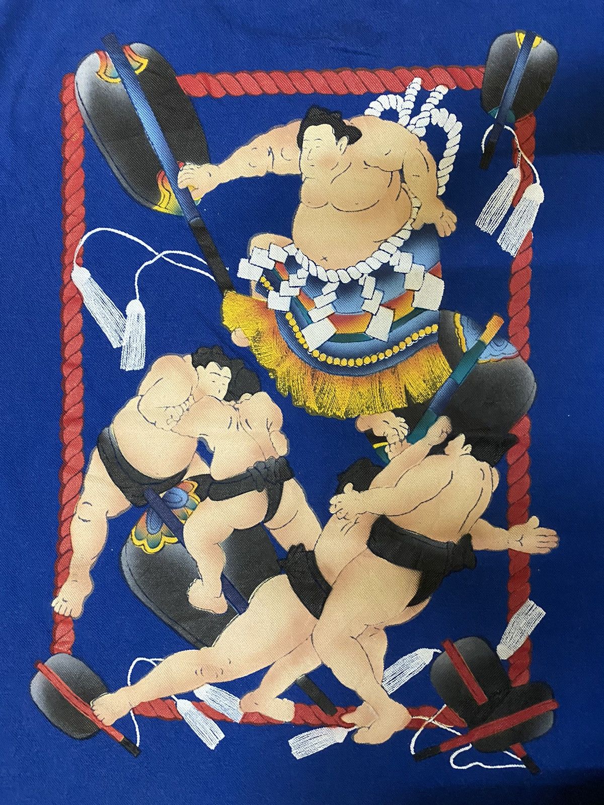 Samurai Jeans × Vintage Vintage 80s Japan sumo wrestler Geisha Samurai Ninja Tee Size US L / EU 52-54 / 3 - 8 Thumbnail