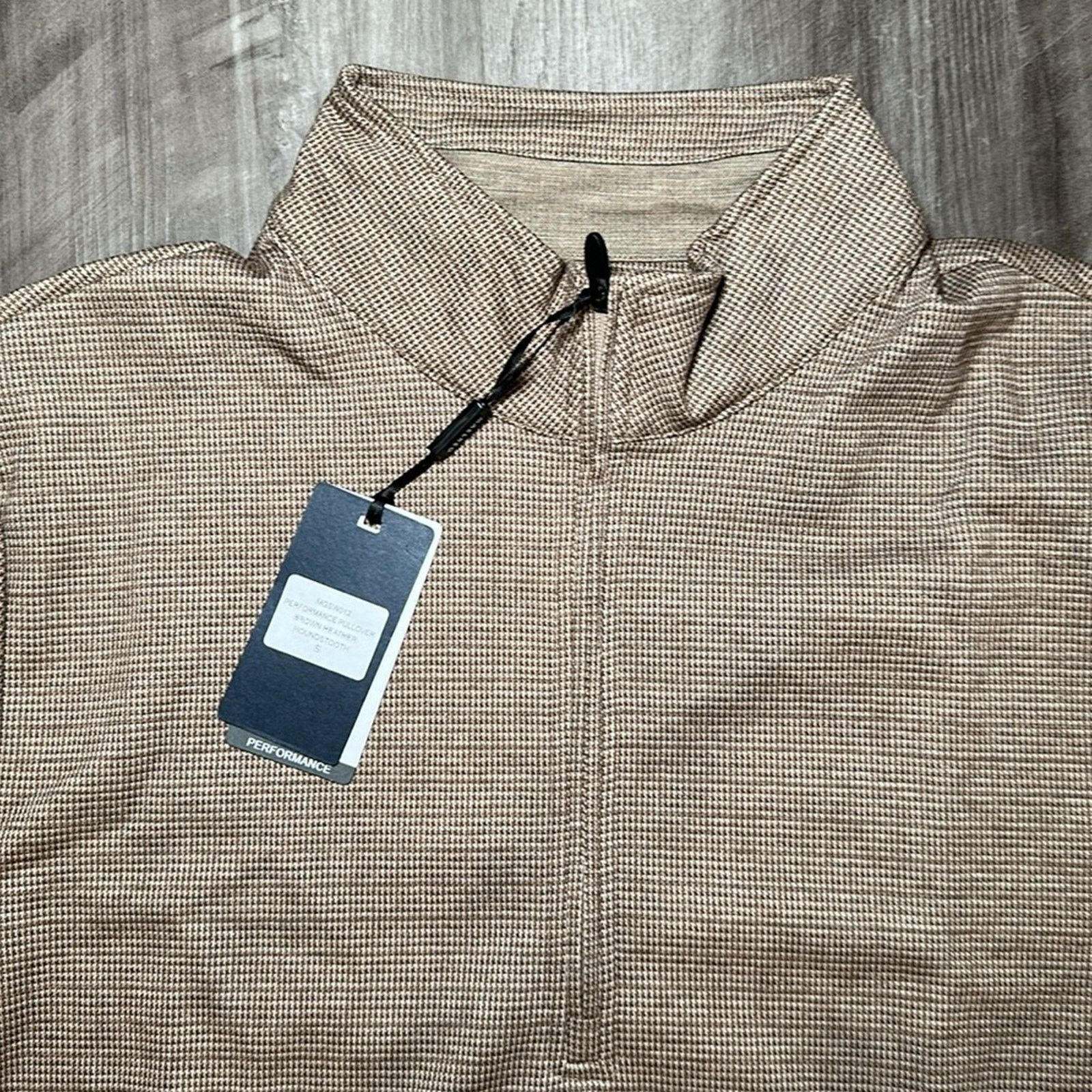 Other MAELREG Houndstooth Quarter Zip Performance Pullover - Small Size US S / EU 44-46 / 1 - 6 Thumbnail