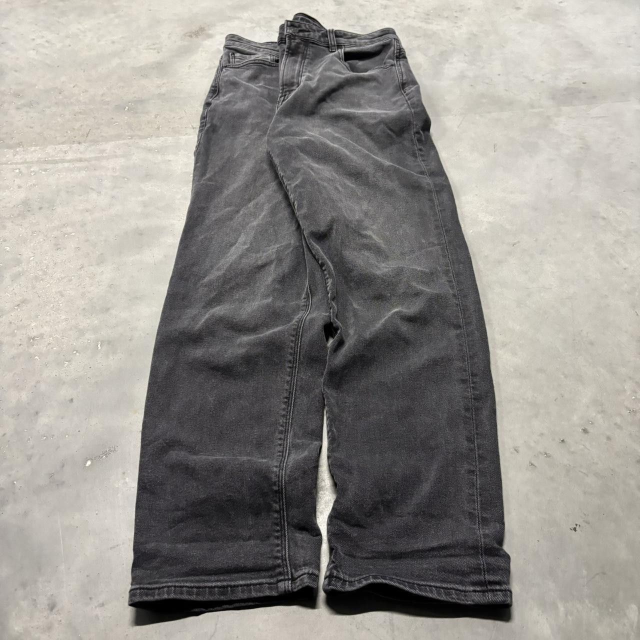 Japanese Brand × Vintage Crazy Vintage Y2K/2000s Grunge Faded Black Denim Jeans! Size US 29 - 3 Thumbnail