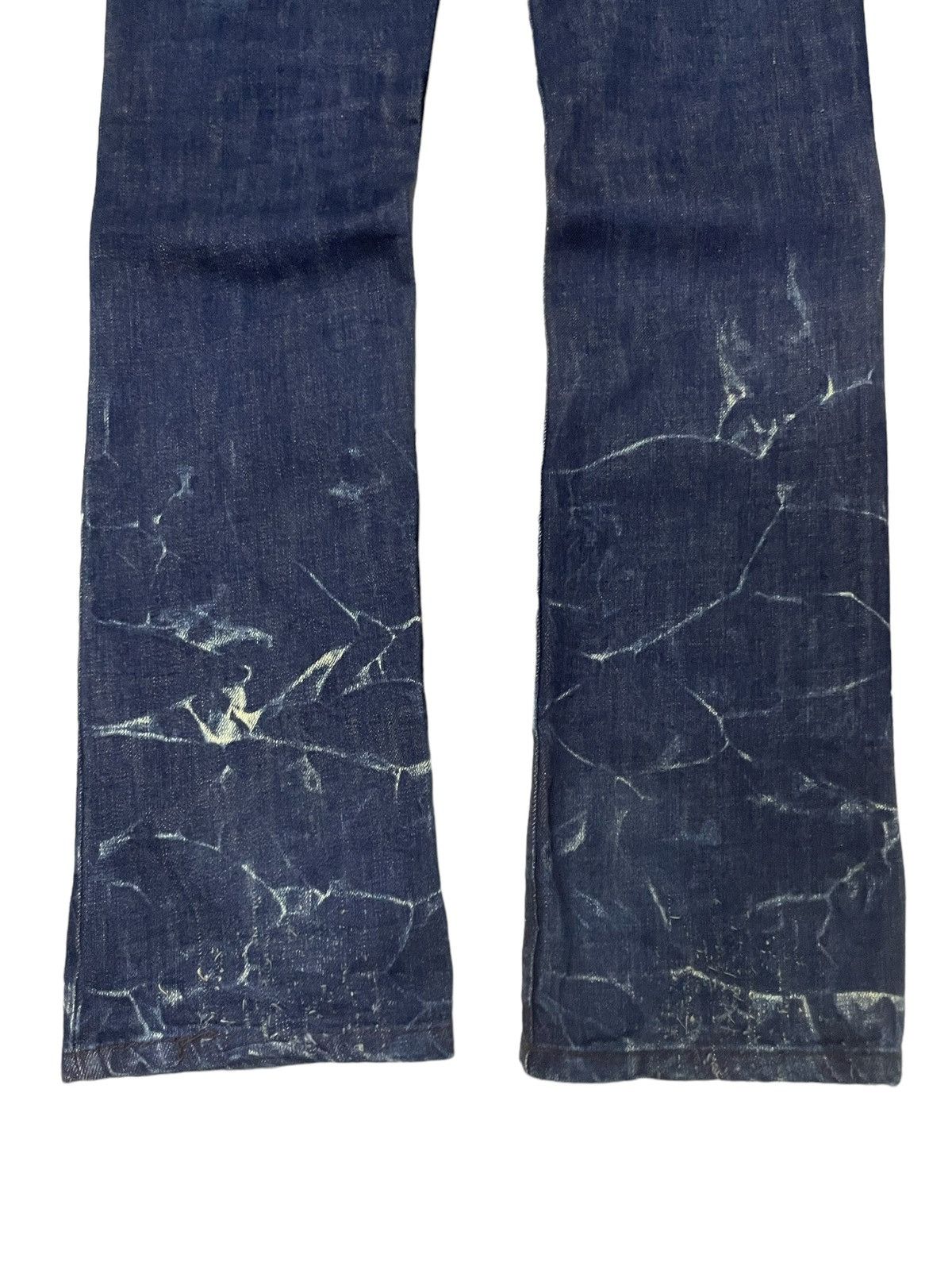 Tornado Mart Philodox Japan Flared Distressed Indigo Mud Jeans Denim Pant Size US 30 / EU 46 - 12 Thumbnail