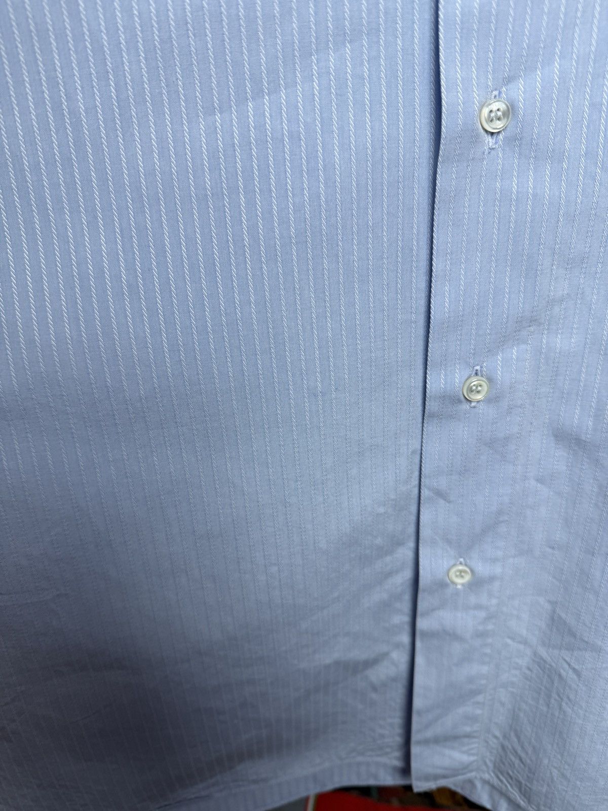 Brioni Vintage Brioni Shirt Made in Italy Stripped Blue Size US L / EU 52-54 / 3 - 12 Thumbnail