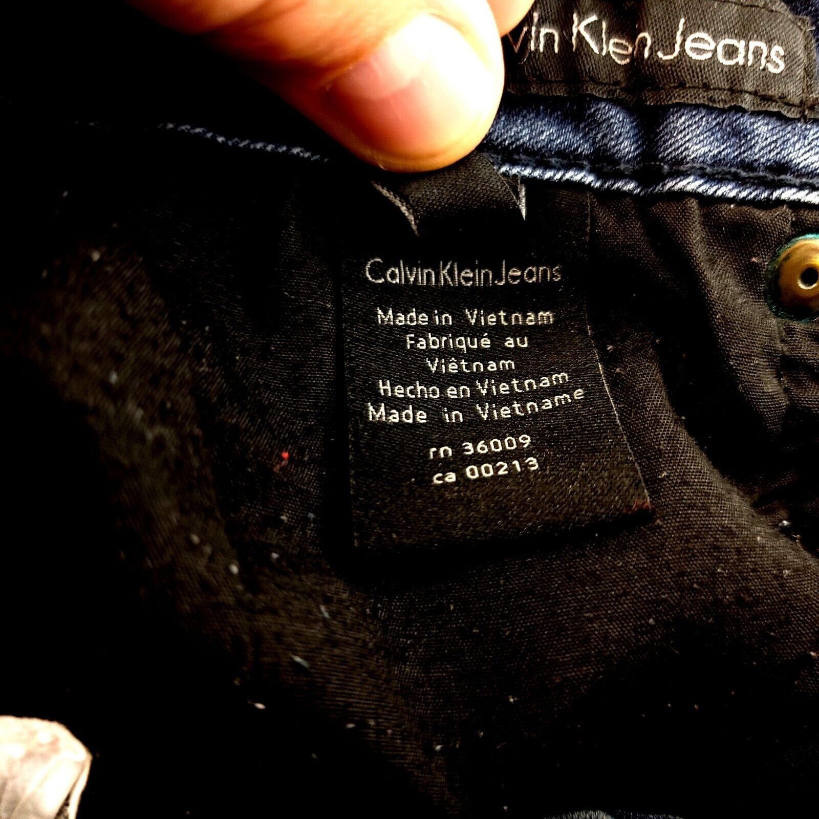 Calvin Klein Calvin Klein Ultimate Skinny Dark Blue Denim Jeans 26/2 Mid Size US 28 / EU 44 - 9 Thumbnail