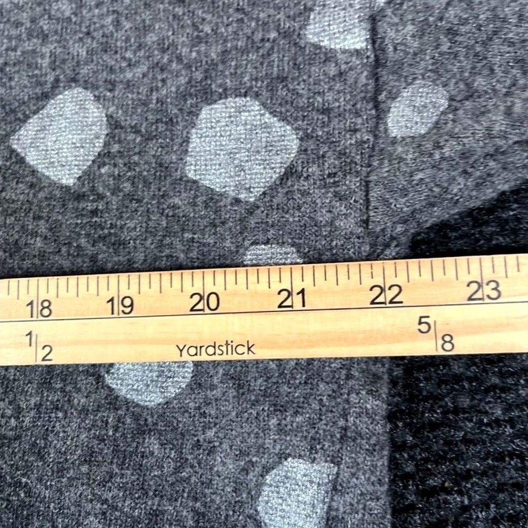 Anne Klein VINTAGE Anne Klein Sweater Gray 100% Wool Polka Dot Womens Medium Size M / US 6-8 / IT 42-44 - 7 Thumbnail