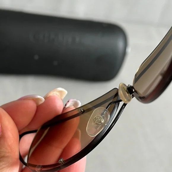 Chanel CHANEL SUNGLASSES 4027 LOGO CC Wrap Metal Vintage Iconic Size ONE SIZE - 3 Thumbnail