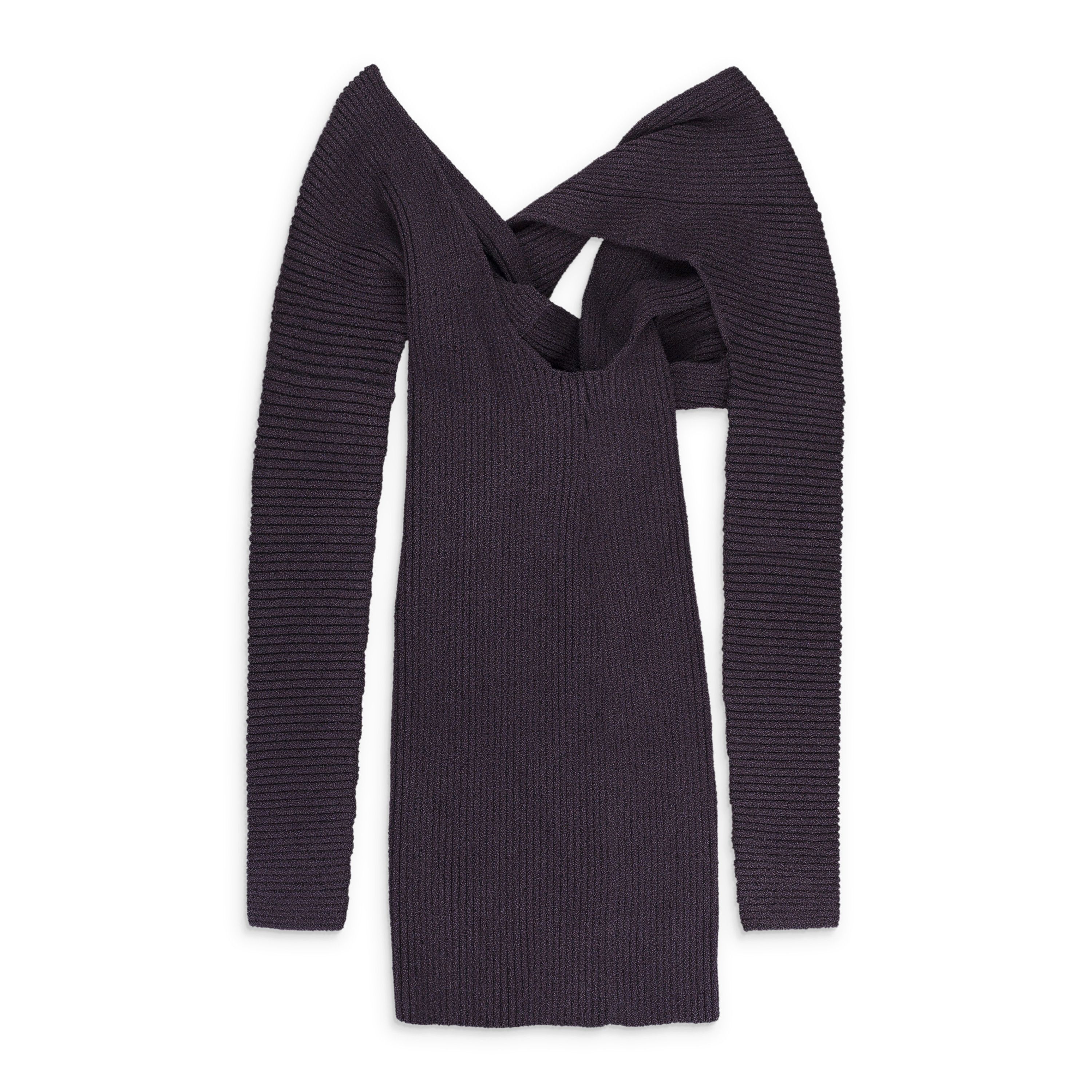 Sable Rib Knit Dress Size 40