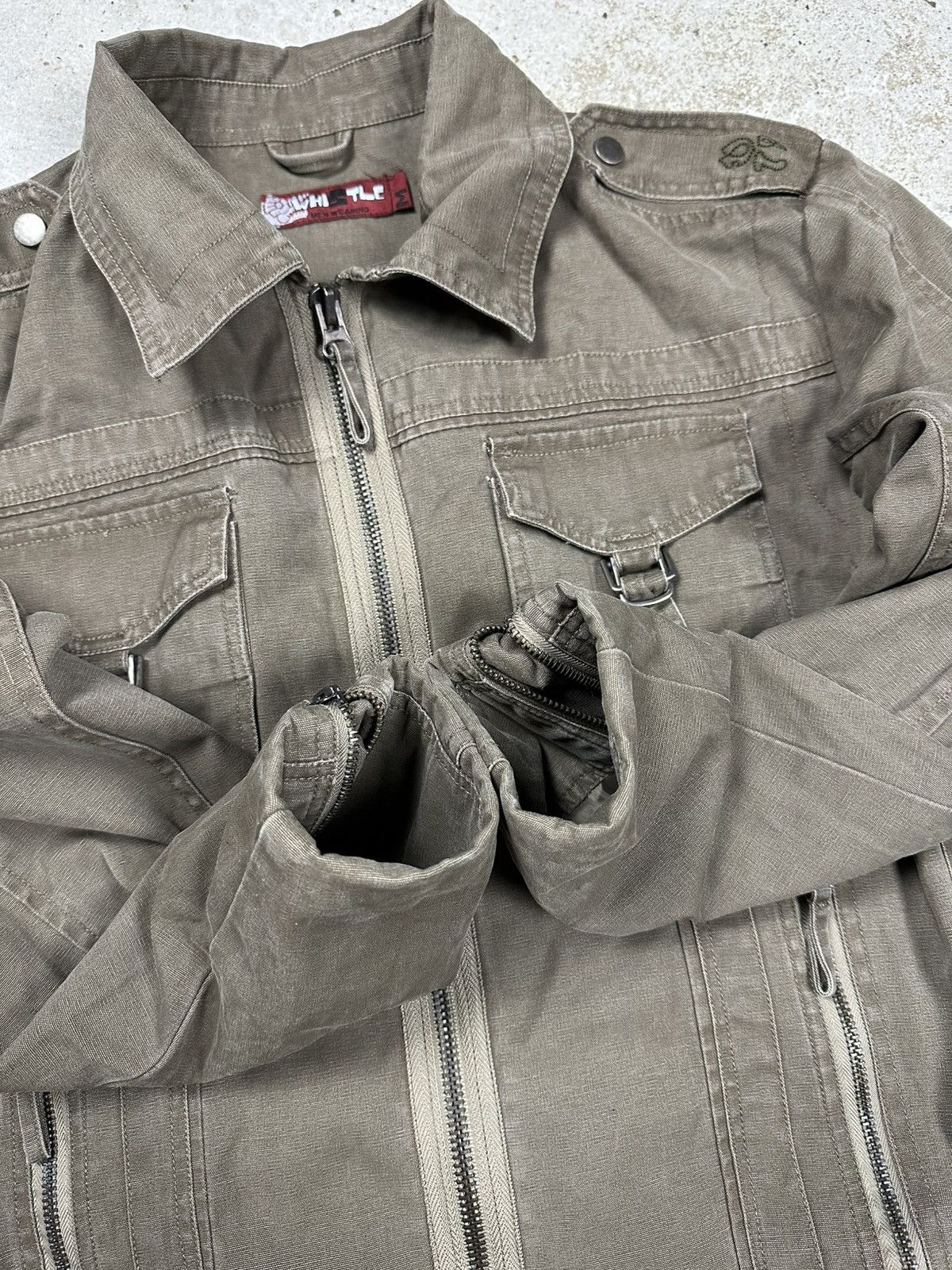 Vintage Vintage Y2K Brown Utility Army Military Style Jacket usa 90s Size US M / EU 48-50 / 2 - 10 Thumbnail